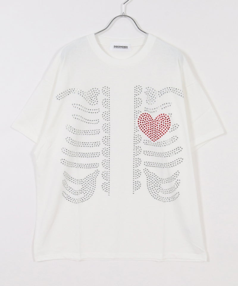 DISCOVERED(ディスカバード)】HOTFIX BONE&HEART TEE Tシャツ(DC-SS26 