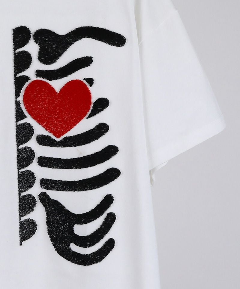 30%OFF【DISCOVERED(ディスカバード)】BRUSH BONE&HEART TEE Tシャツ