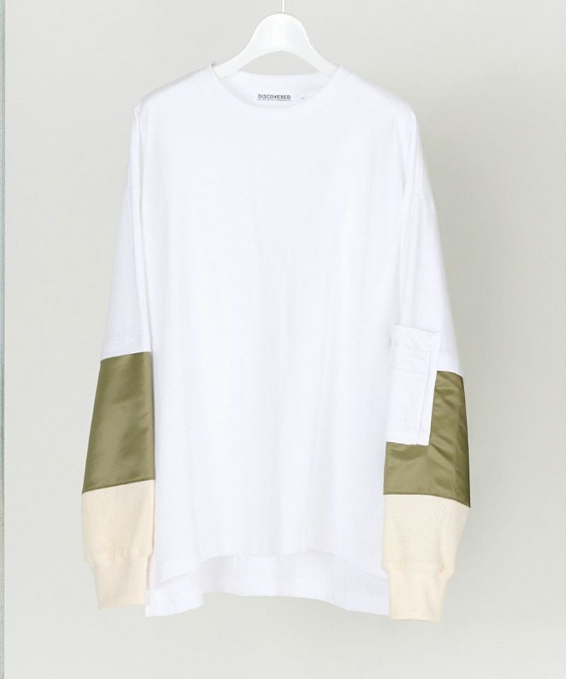 DISCOVERD 長袖カットソー DC-AW24-CU-08 DISCOVERED(ディスカバード)】SWITCH SLEEVE CUTSEWN カットソー(DC-CL
