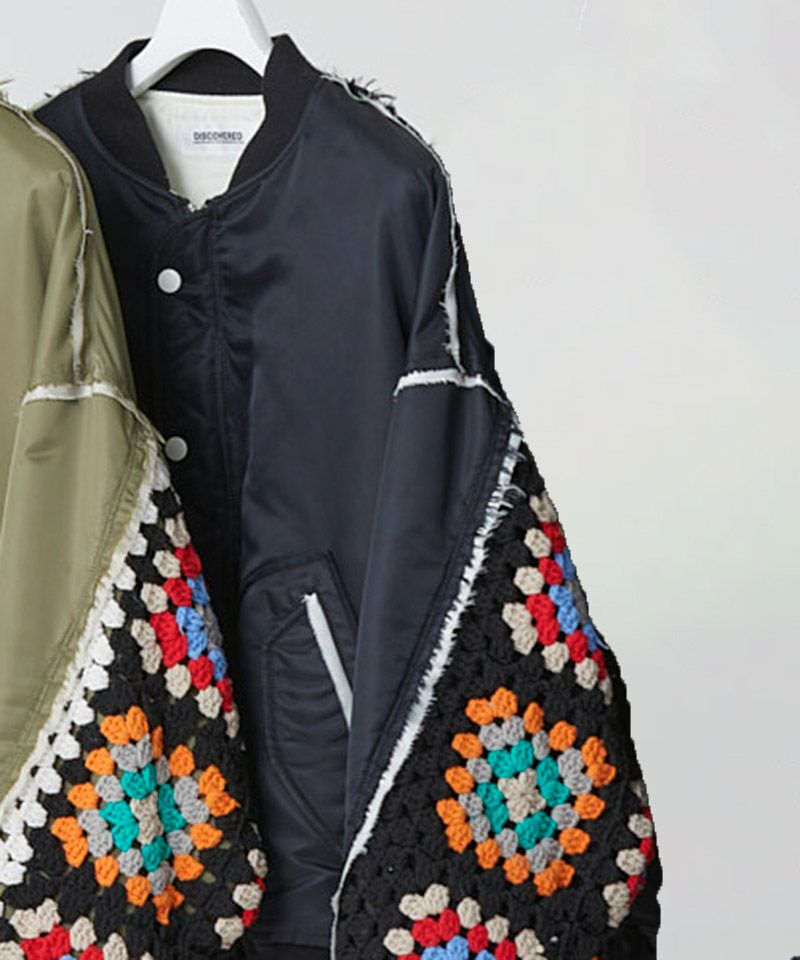 50%OFF【DISCOVERED(ディスカバード)】CROCHET SLEEVE LITE MA-1
