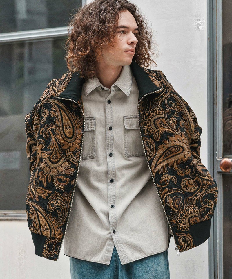 CAMBIO(カンビオ)】Gobelin Stand Collar Jacket スタンドカラー 