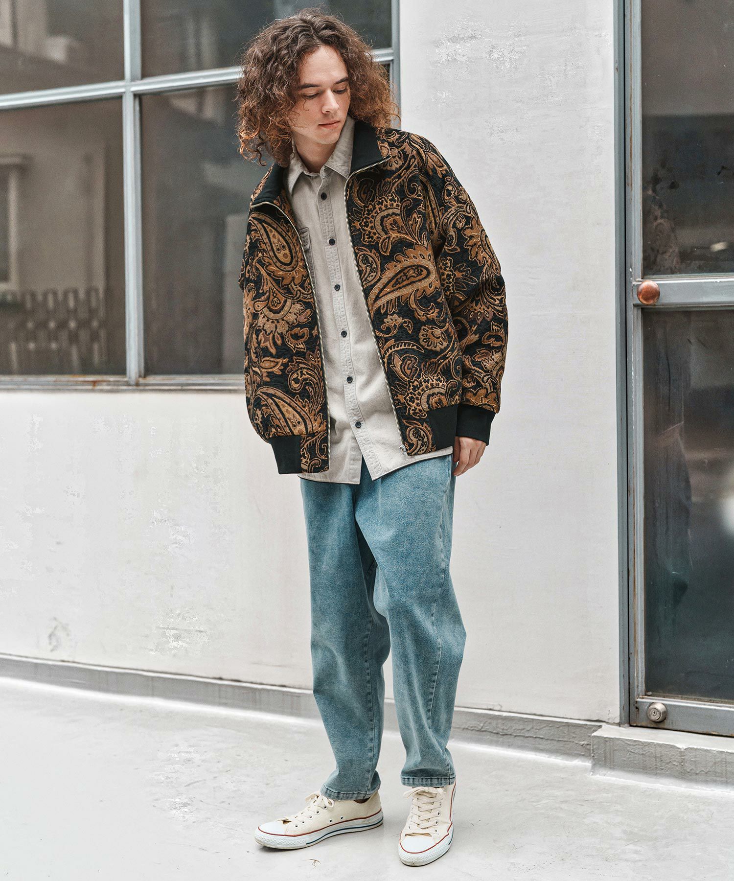 CAMBIO(カンビオ)】Gobelin Stand Collar Jacket スタンドカラー