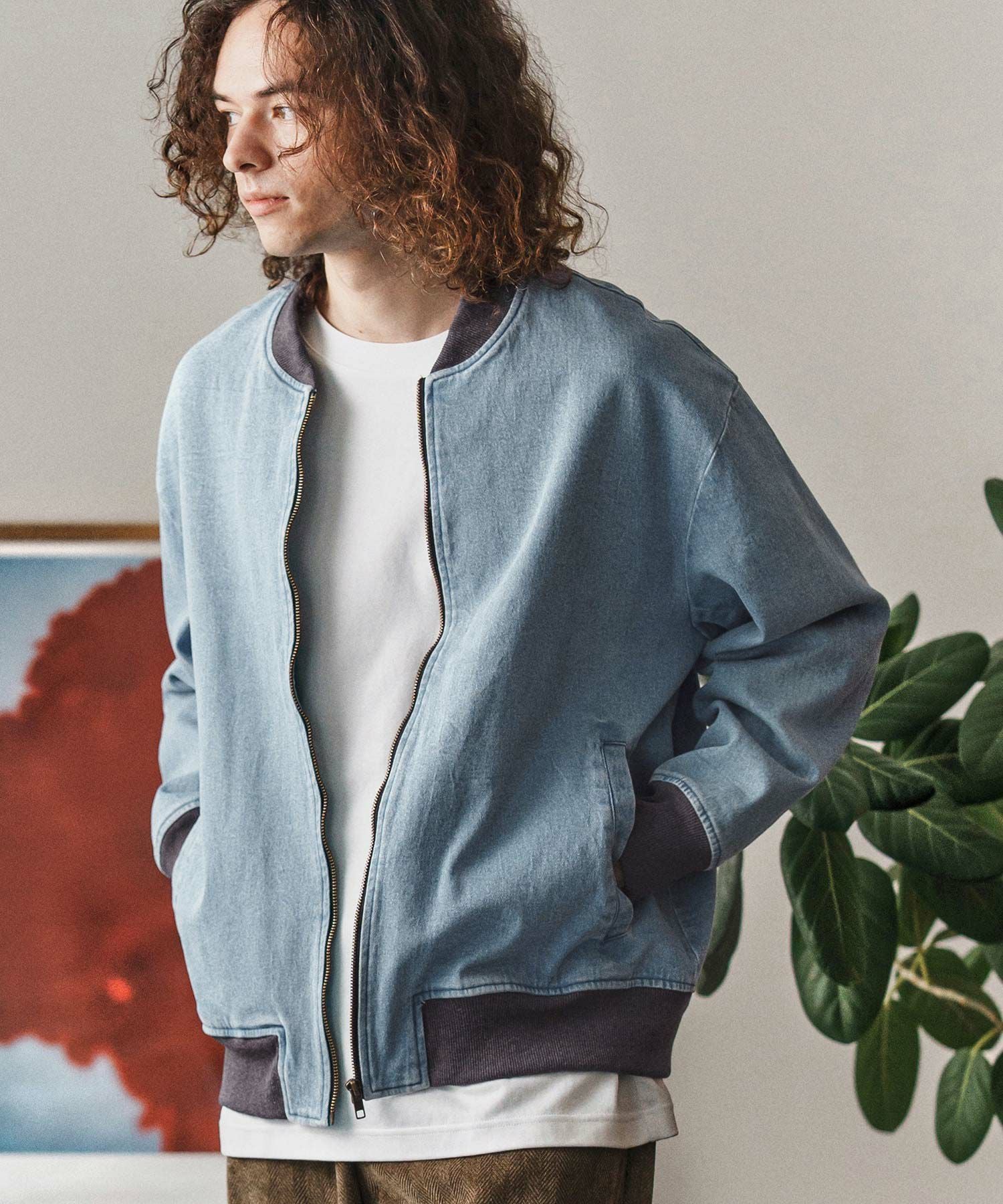 CAMBIO(カンビオ)】コットンリネンストライプバルーンパンツ(CMB-R0152