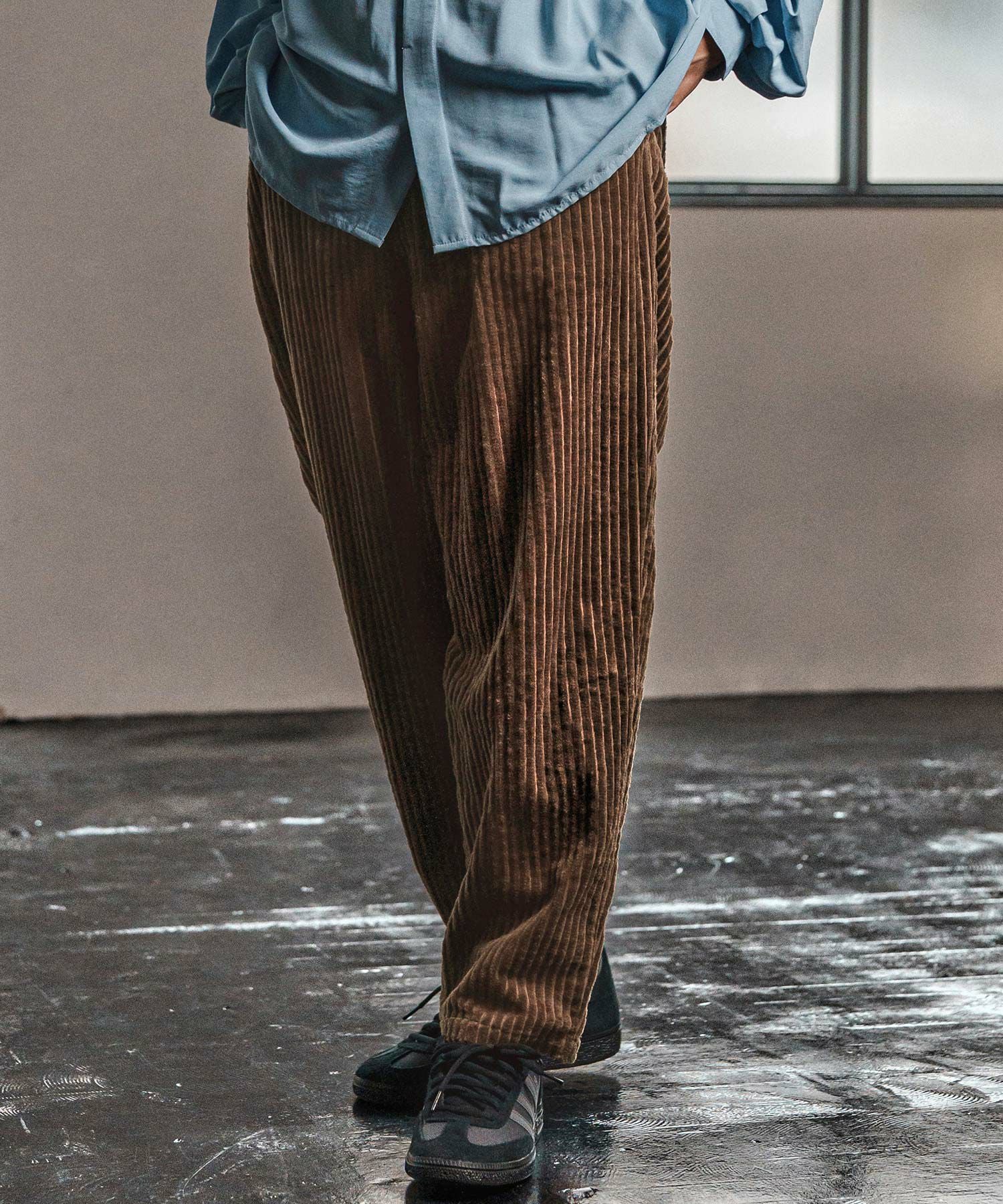 CAMBIO(カンビオ)】 Wide Wale Corduroy Balloon Pants コーデュロイ