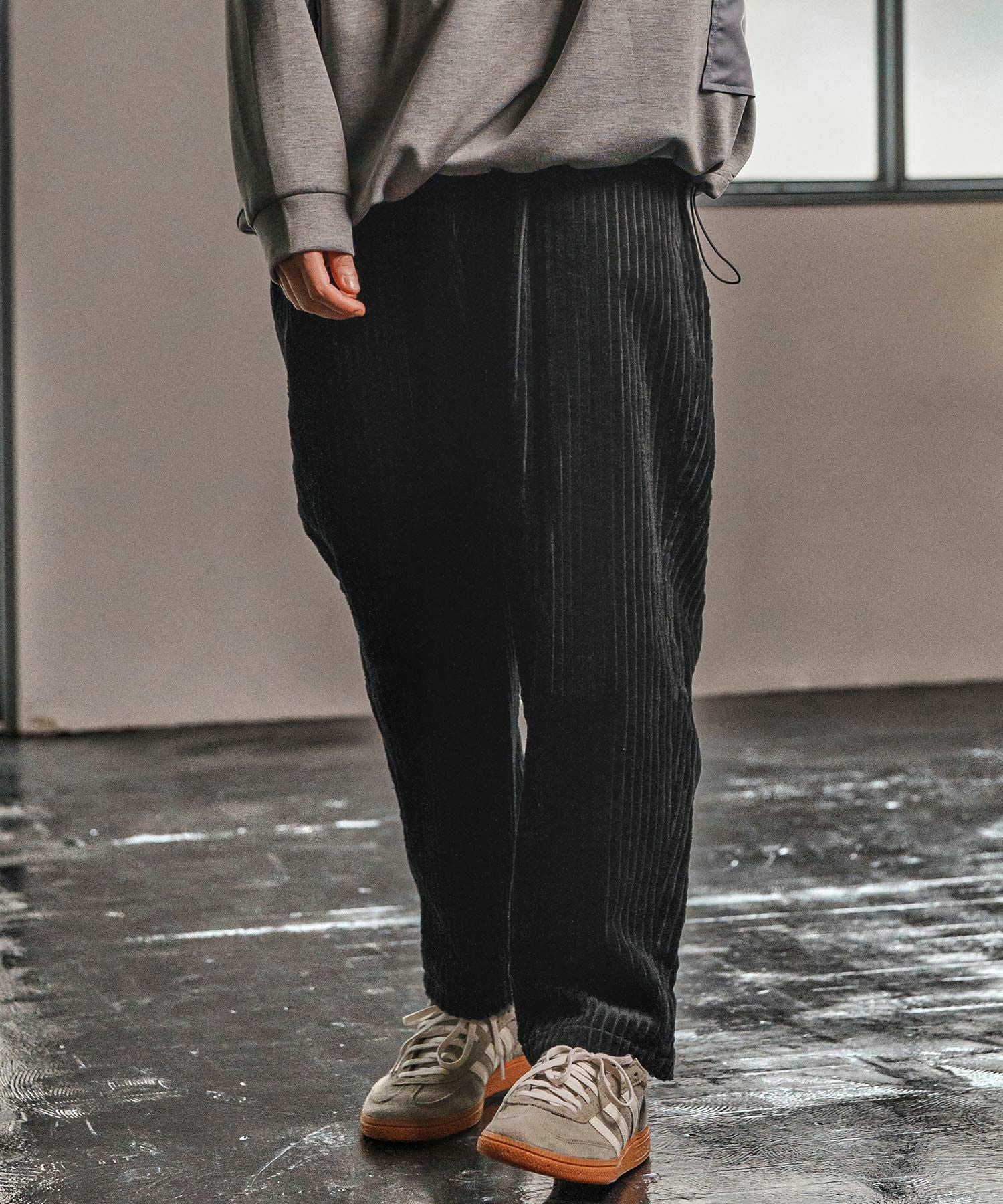 CAMBIO(カンビオ)】 Wide Wale Corduroy Balloon Pants コーデュロイ
