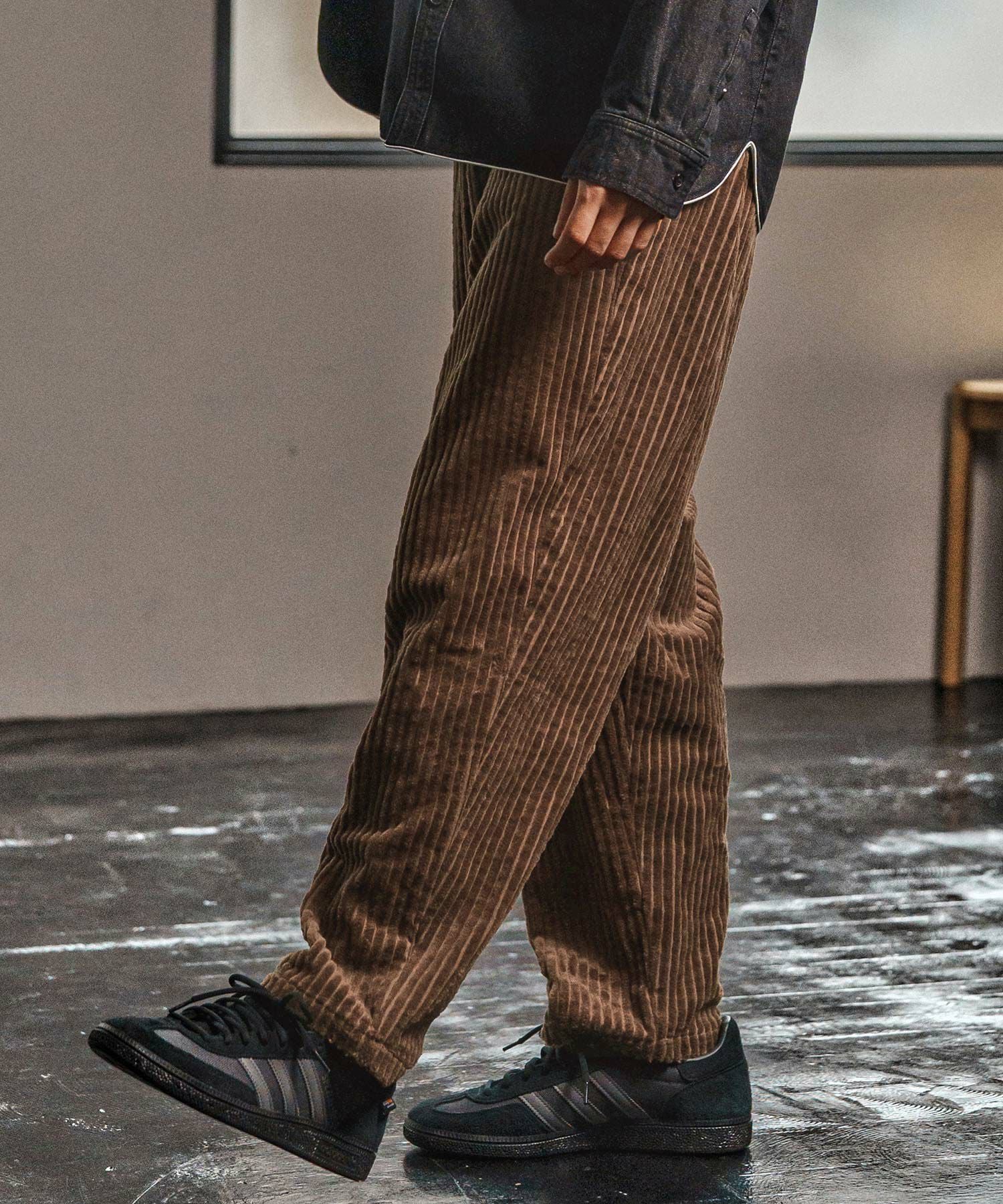 【新品】KAPITAL コーデュロイ ガウチョパンツ ブラウン　ブランド品 ストレッチコーデュロイワイドパンツ - ベルーナ【公式】