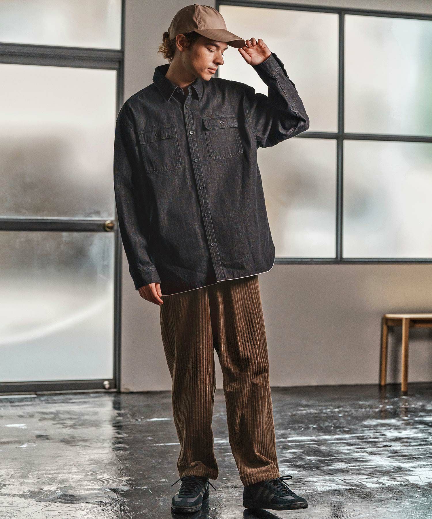 CAMBIO(カンビオ)】 Wide Wale Corduroy Balloon Pants コーデュロイ