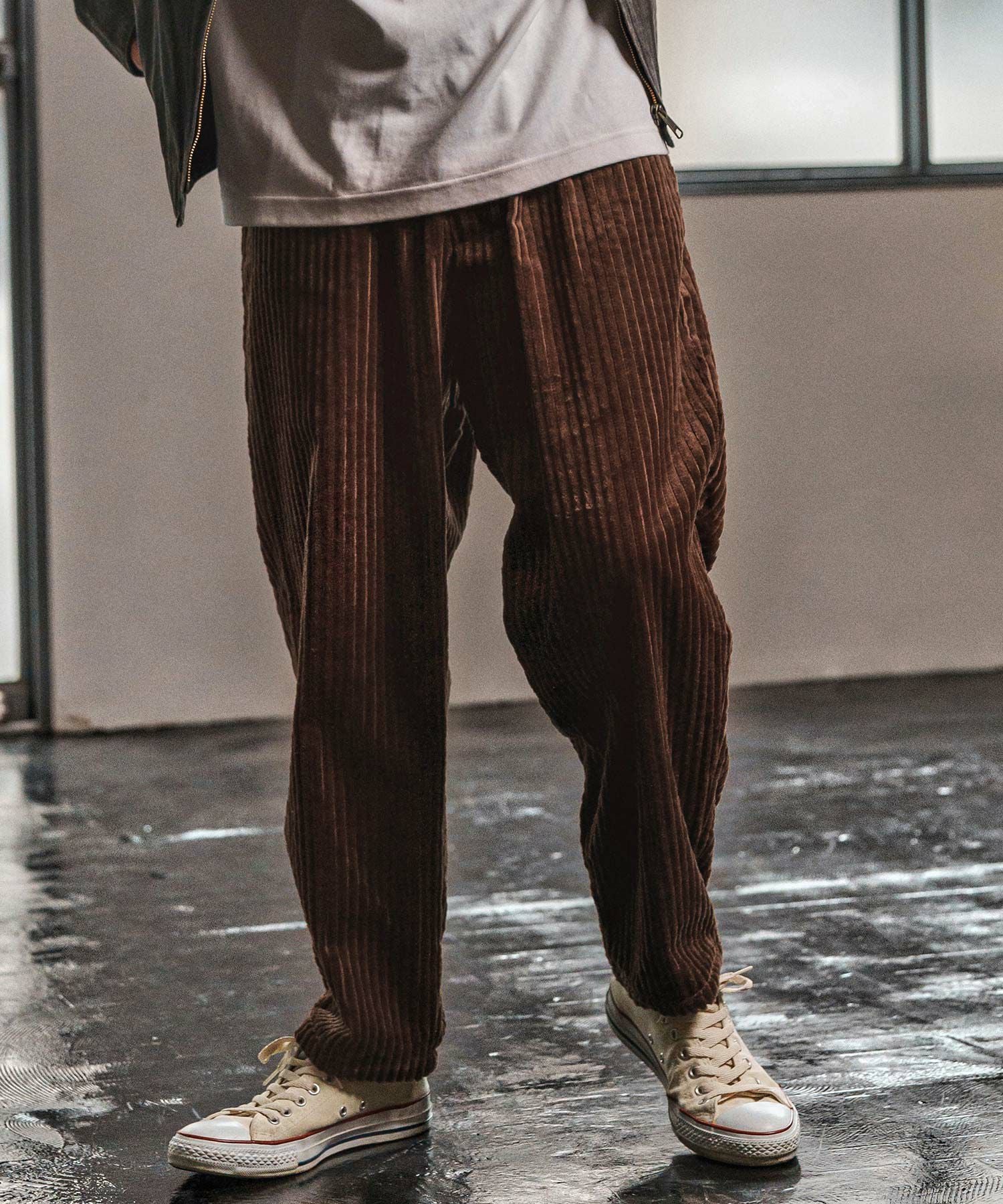 CAMBIO(カンビオ)】 Wide Wale Corduroy Balloon Pants コーデュロイ