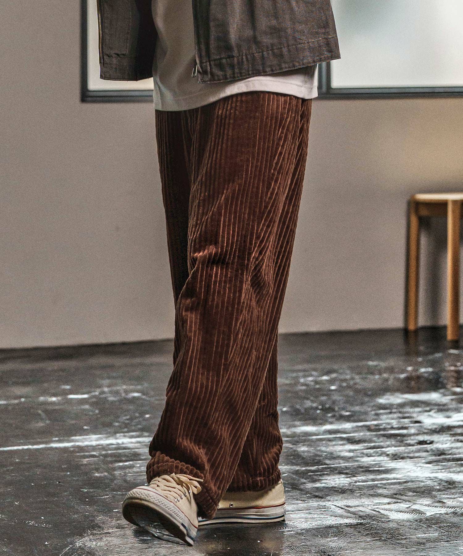 CAMBIO(カンビオ)】 Wide Wale Corduroy Balloon Pants コーデュロイ