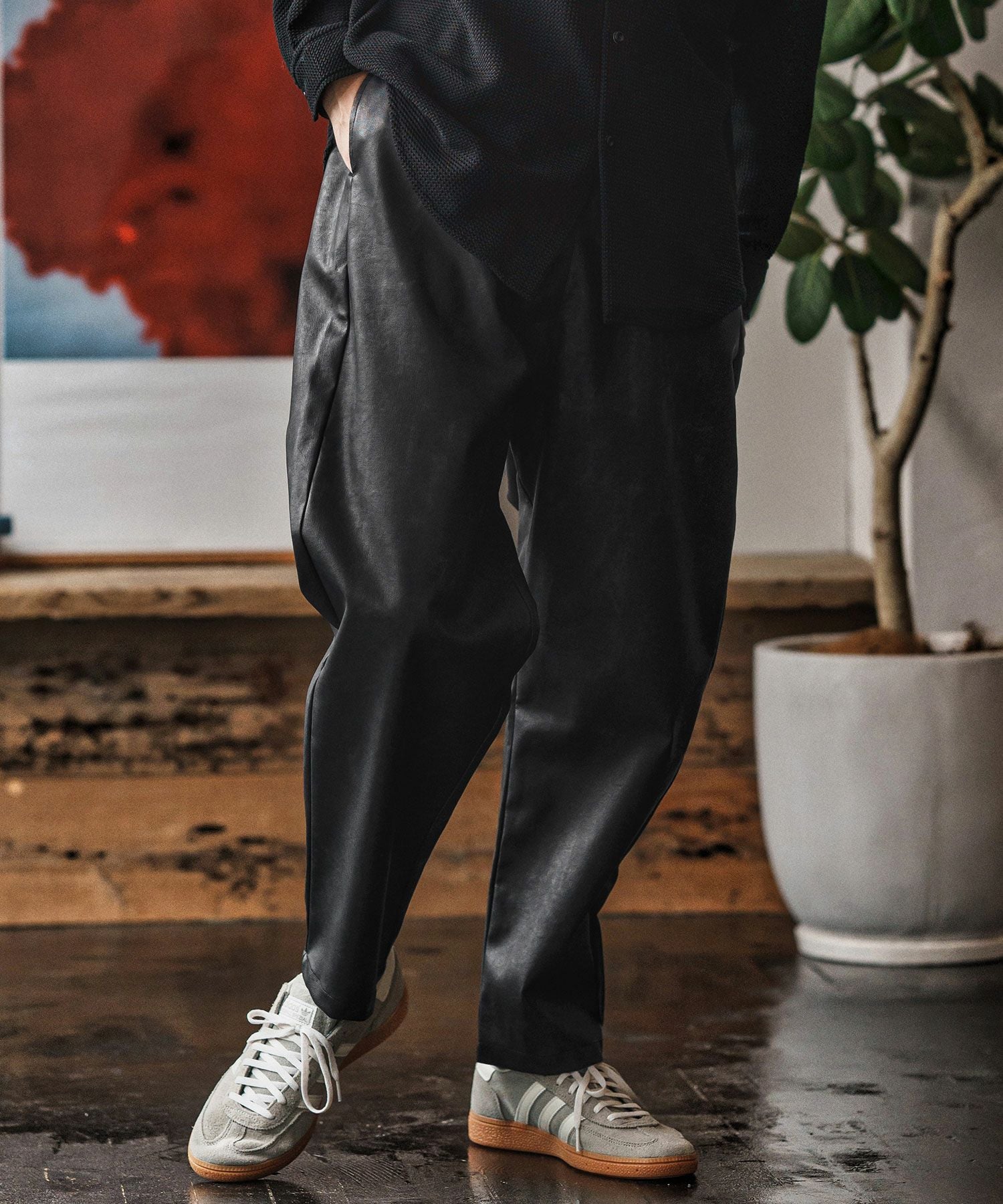 50%OFF【CAMBIO(カンビオ)】 Tie dyed Synthetic Leather Balloon