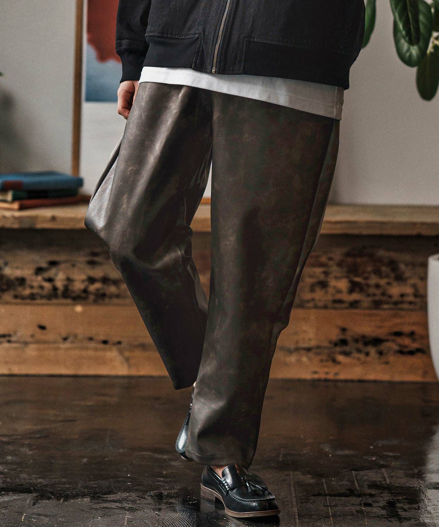 50%OFF【CAMBIO(カンビオ)】 Tie dyed Synthetic Leather Balloon