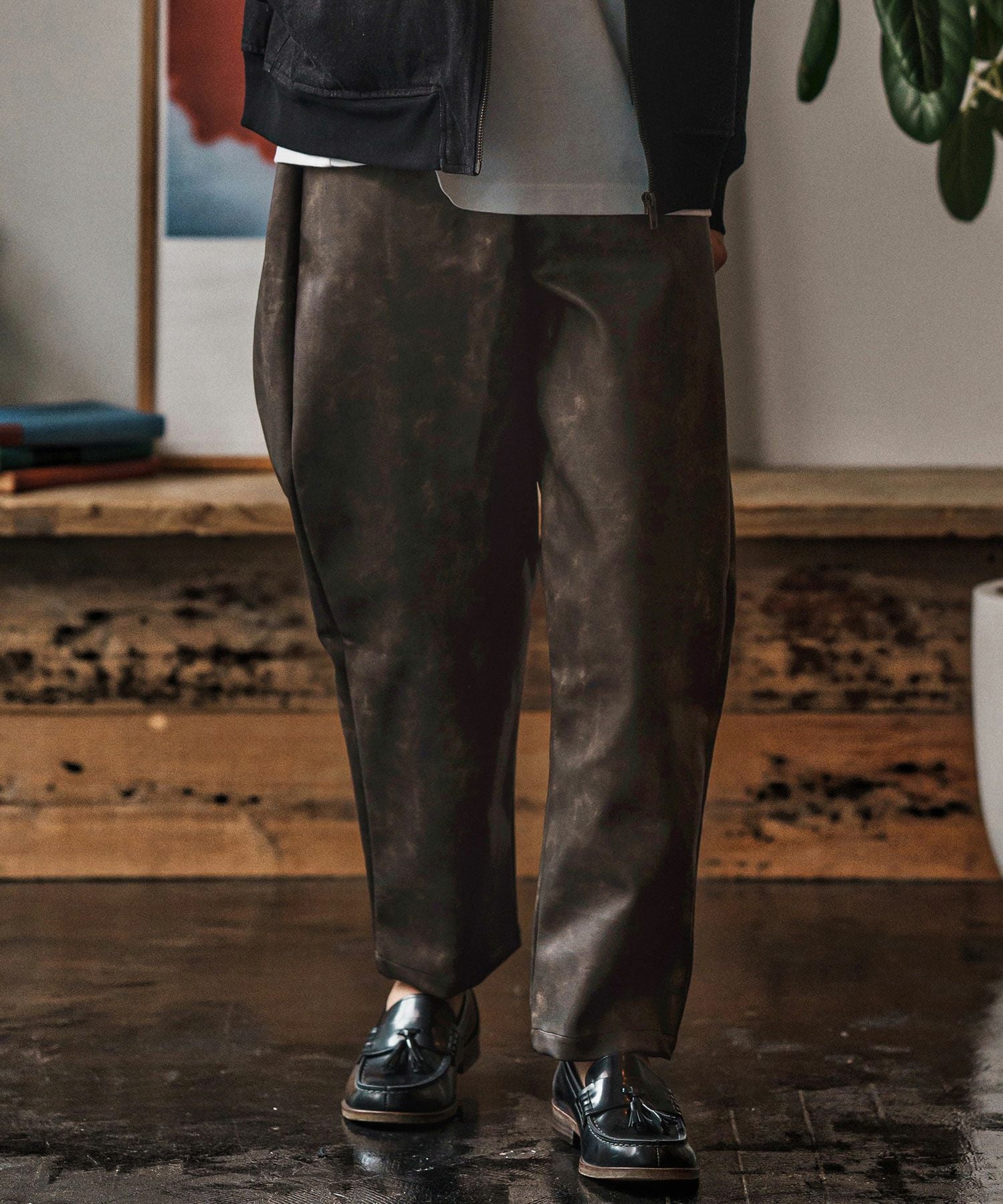 50%OFF【CAMBIO(カンビオ)】 Tie dyed Synthetic Leather Balloon