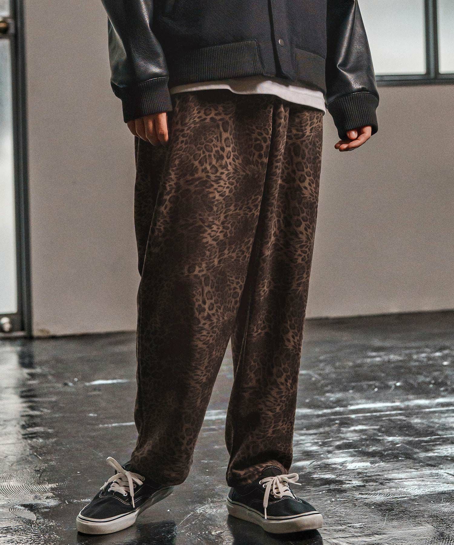 新品 カンビオ レオパード柄 バルーン イージーパンツ M サルエル ヒョウ柄 CAMBIO(カンビオ)】Leopard Balloon Pants レオパード柄バルーンパンツ