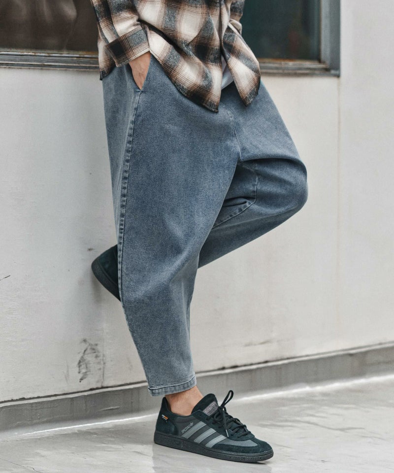 CAMBIO(カンビオ)】 Fleece Lining Denim Curve Pants デニムカーブ 