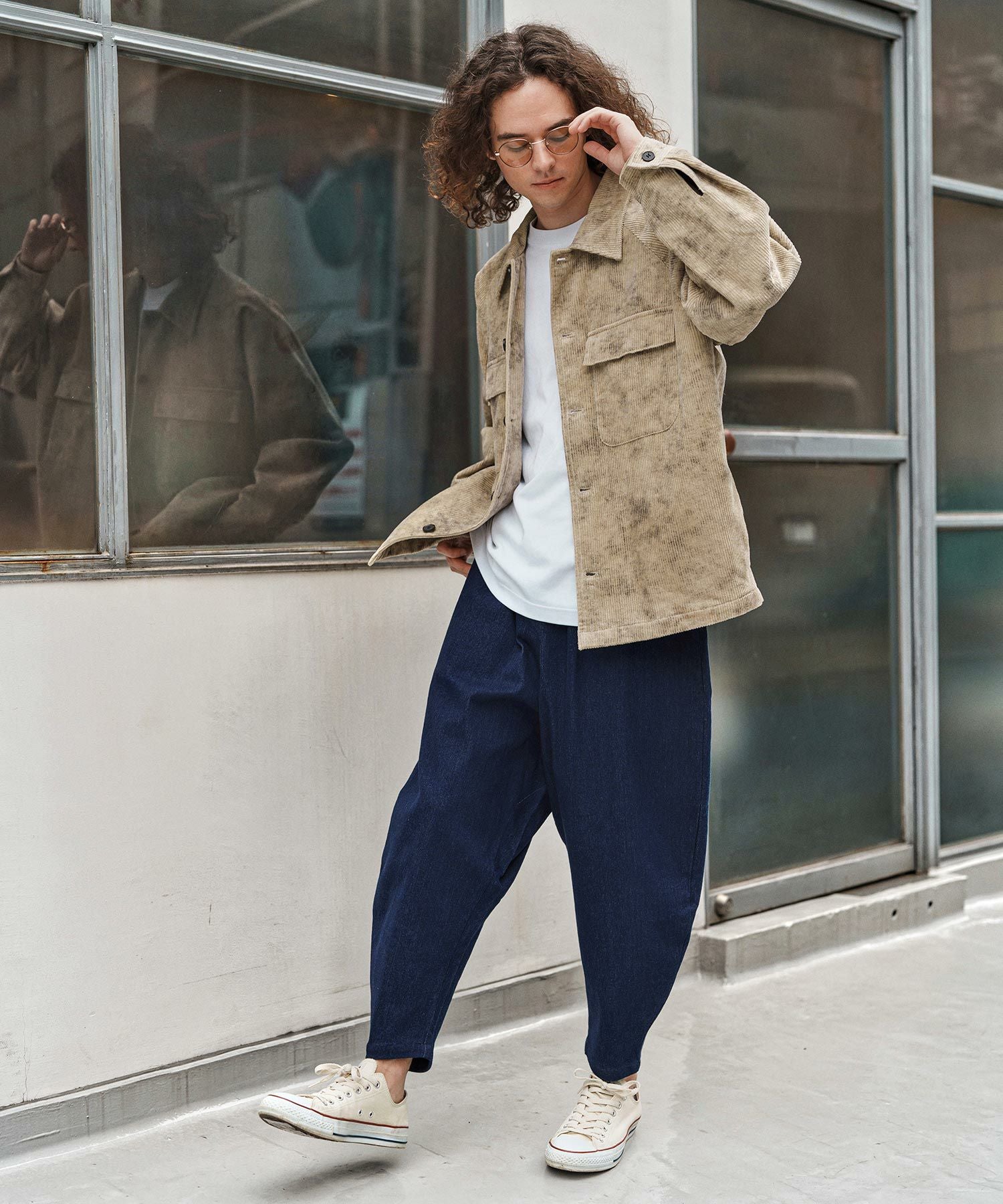 CAMBIO(カンビオ)】 Fleece Lining Denim Curve Pants デニムカーブ CAMBIO(カンビオ)】 Fleece Lining Denim Curve Pants デニムカーブ