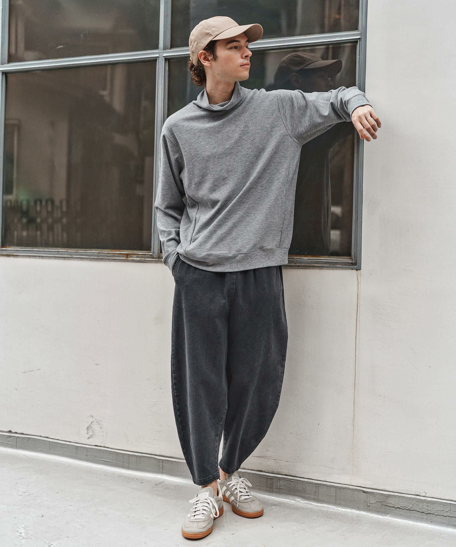 CAMBIO(カンビオ)】 Fleece Lining Denim Curve Pants デニムカーブ