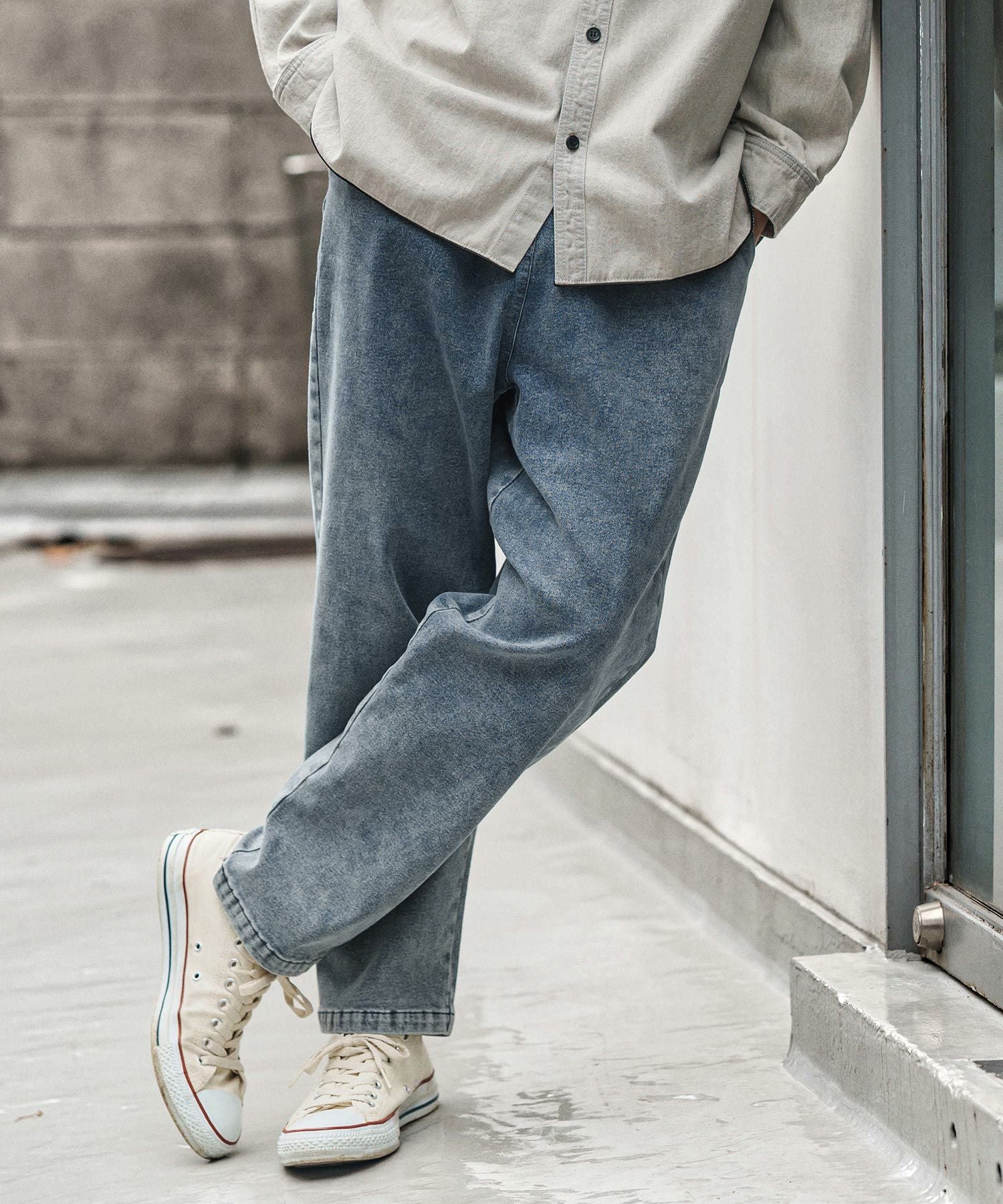 CAMBIO(カンビオ)】Fleece Lining Denim Balloon Pants デニムパンツ