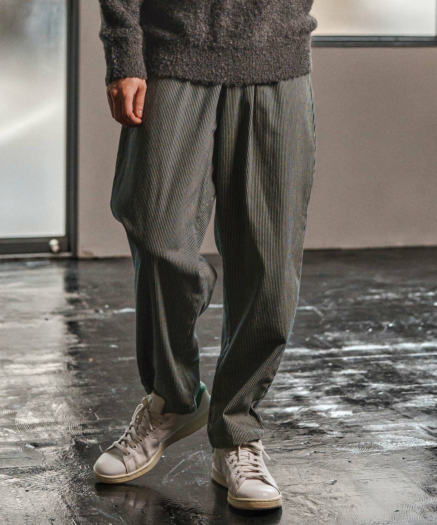 CAMBIO(カンビオ)】Denim Stripe Balloon Pants デニムバルーンパンツ