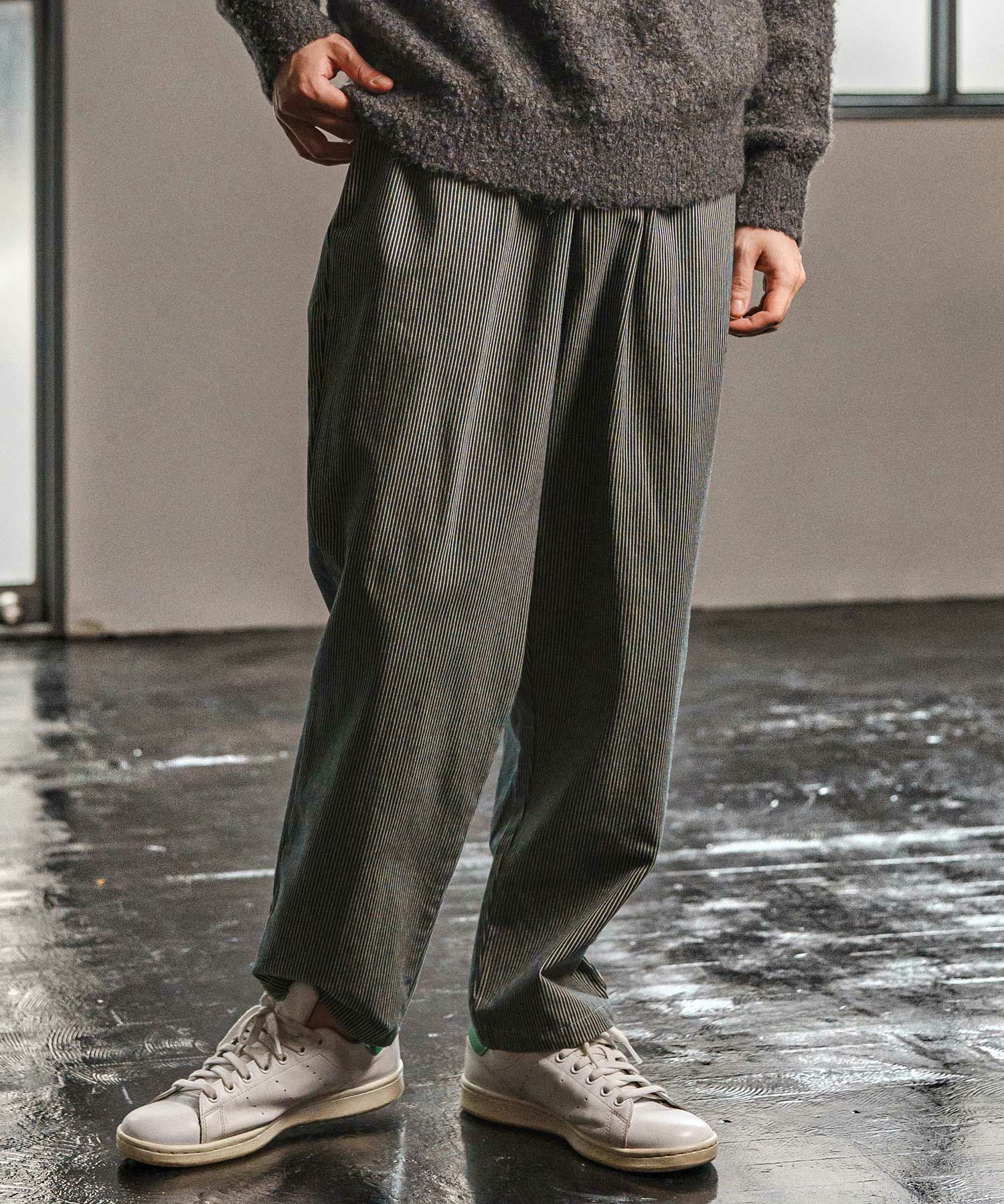 CAMBIO(カンビオ)】Denim Stripe Balloon Pants デニムバルーンパンツ