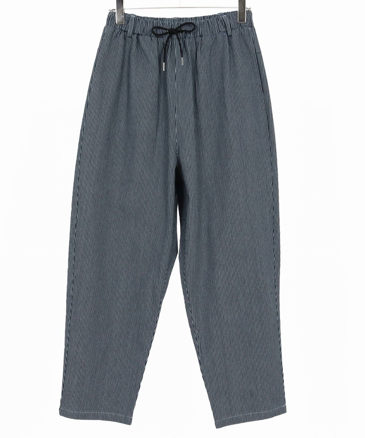 KAPITAL 異素材切り替えバルーンシルエットパンツ サイズ0 CAMBIO(カンビオ)】Denim Stripe Balloon Pants デニムバルーンパンツ