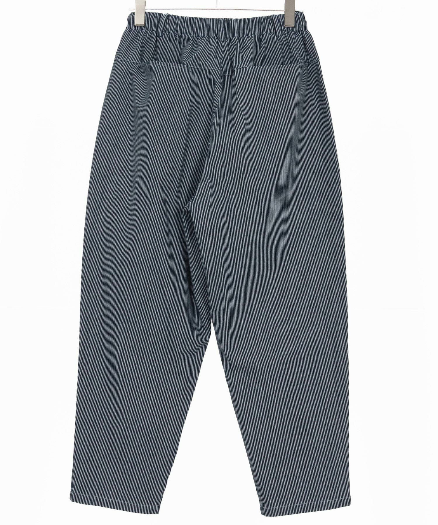 しかのこ M 7/24 BLACKLIST バルーンパンツ CAMBIO(カンビオ)】Denim Stripe Balloon Pants デニムバルーンパンツ