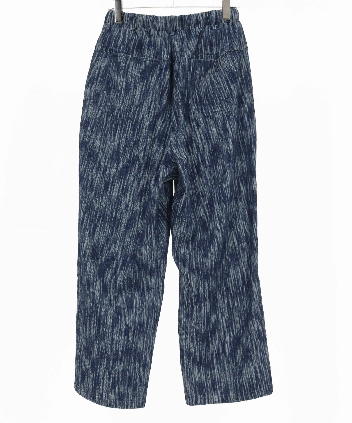 CAMBIO(カンビオ)】Denim Jacquard Wide Straight Pants ワイド