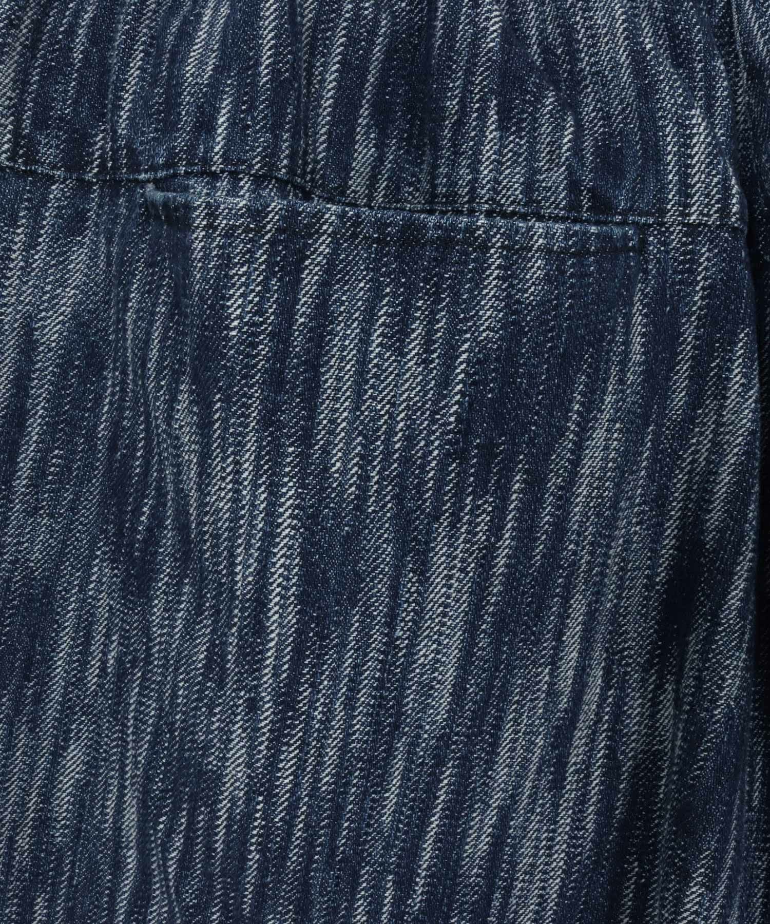 CAMBIO(カンビオ)】Denim Jacquard Wide Straight Pants ワイド