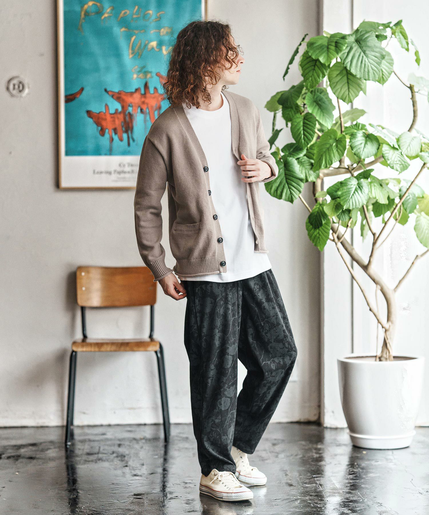 CAMBIO(カンビオ)】Dark Flower Corduroy Balloon Pants コーデュロイ