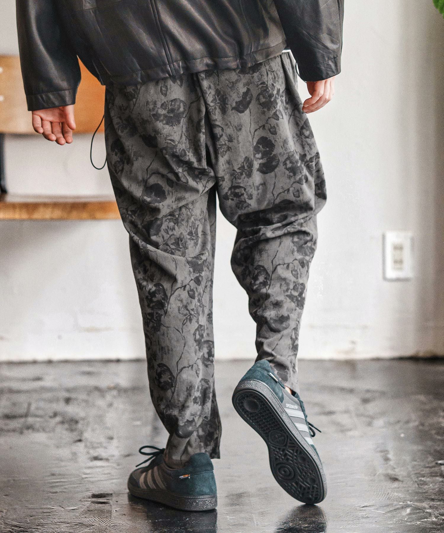 CAMBIO(カンビオ)】Dark Flower Corduroy Balloon Pants コーデュロイ