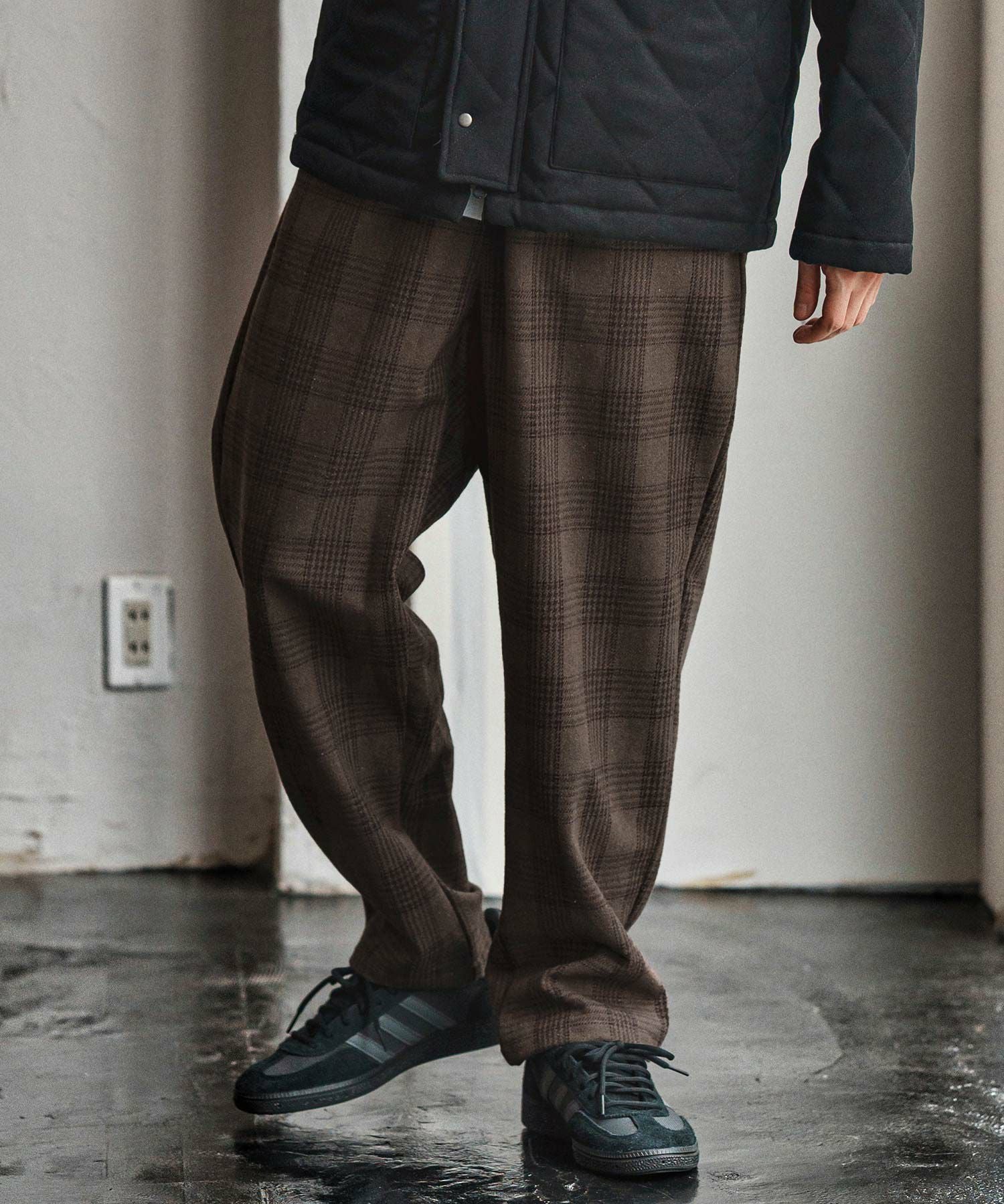 CAMBIO(カンビオ)】Classical Check Balloon Pants チェック柄バルーン