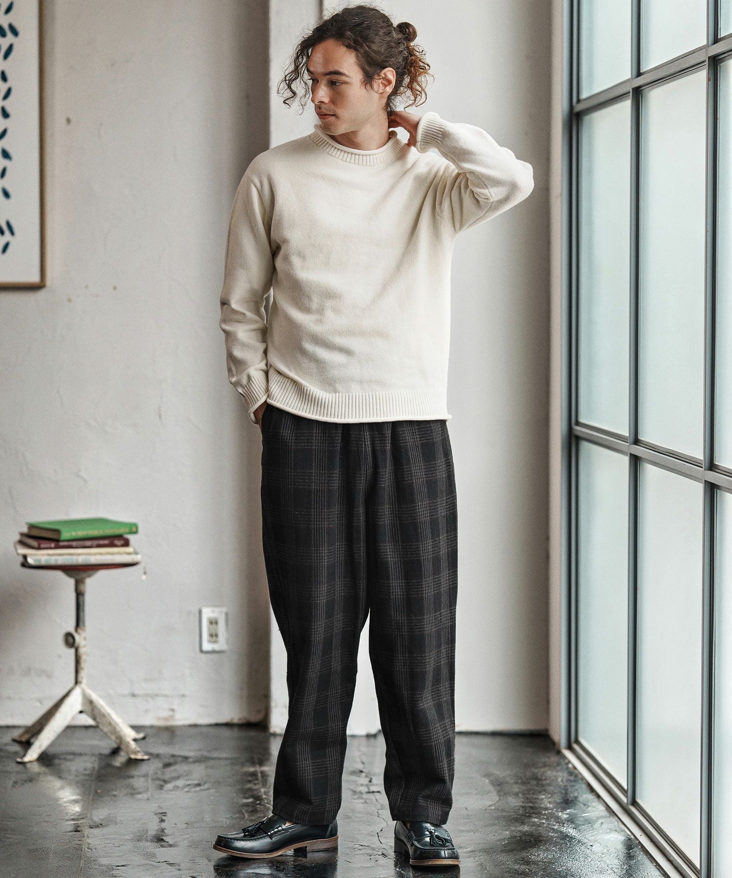 CAMBIO(カンビオ)】Classical Check Balloon Pants チェック柄バルーン