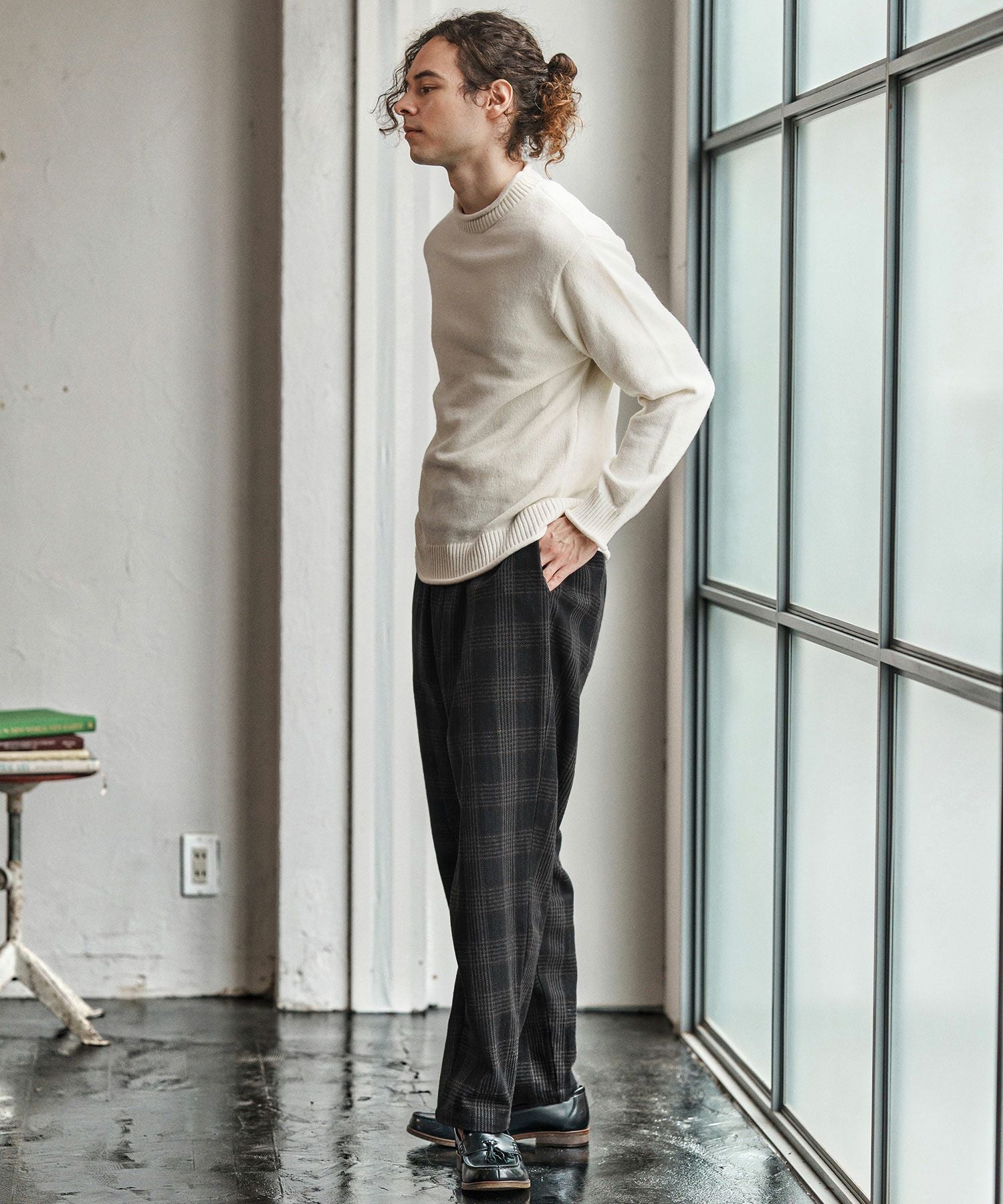 CAMBIO(カンビオ)】Classical Check Balloon Pants チェック柄バルーン