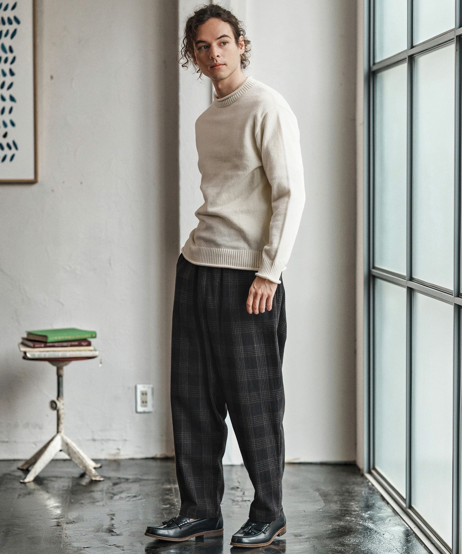 CAMBIO(カンビオ)】Classical Check Balloon Pants チェック柄バルーン