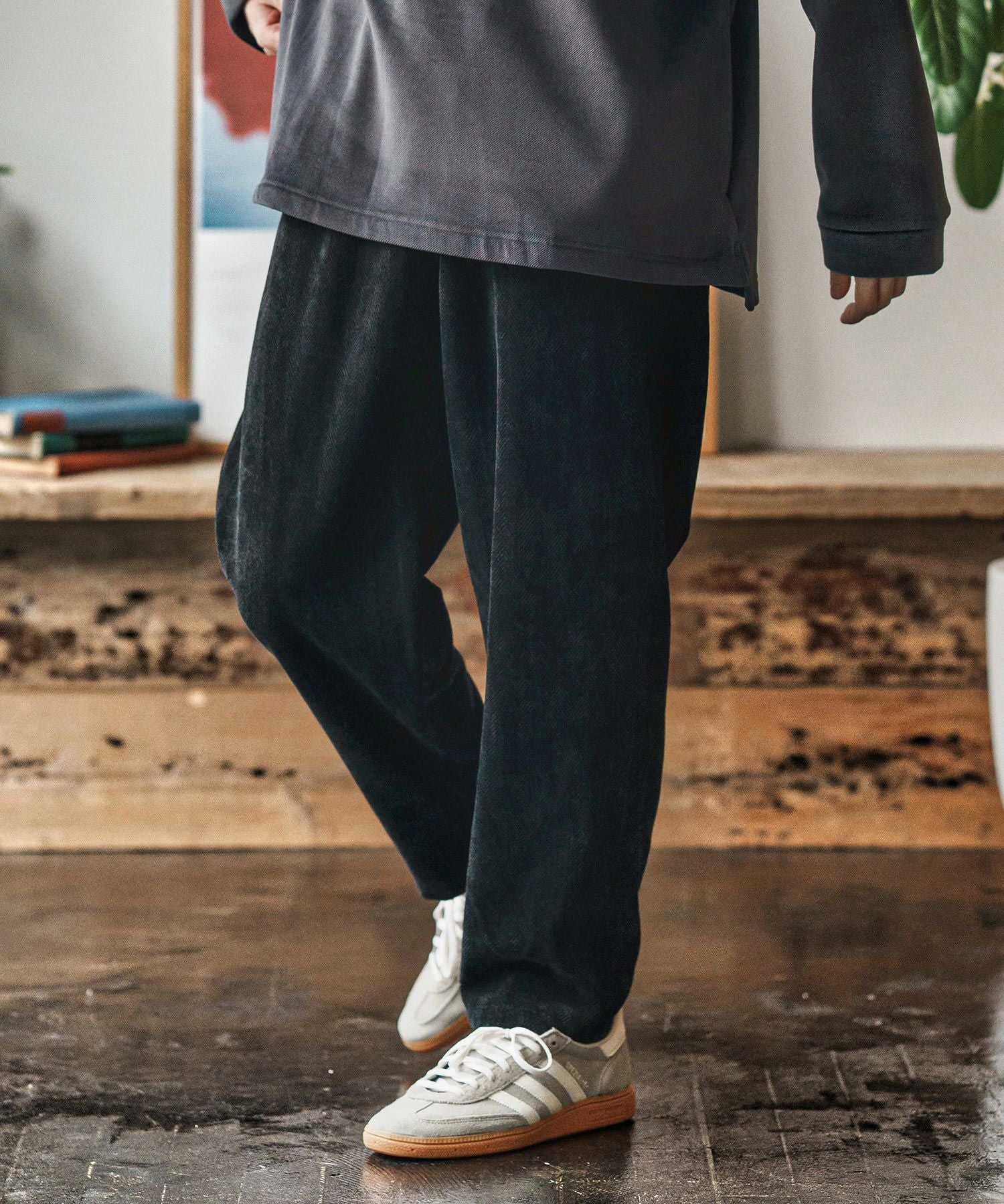 CAMBIO(カンビオ)】Brushed Jacquard Balloon Pants バルーンパンツ