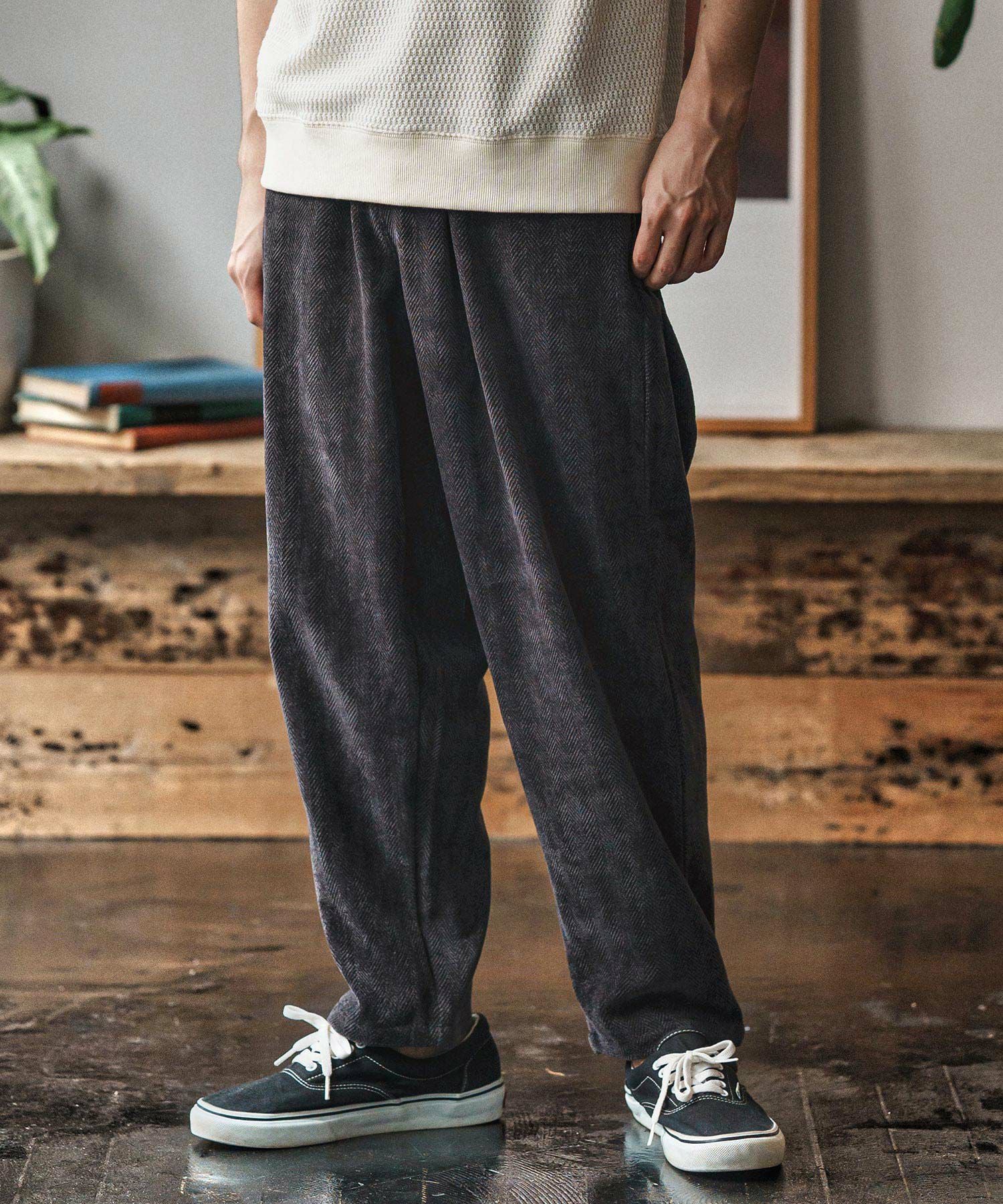 CAMBIO(カンビオ)】Brushed Jacquard Balloon Pants バルーンパンツ