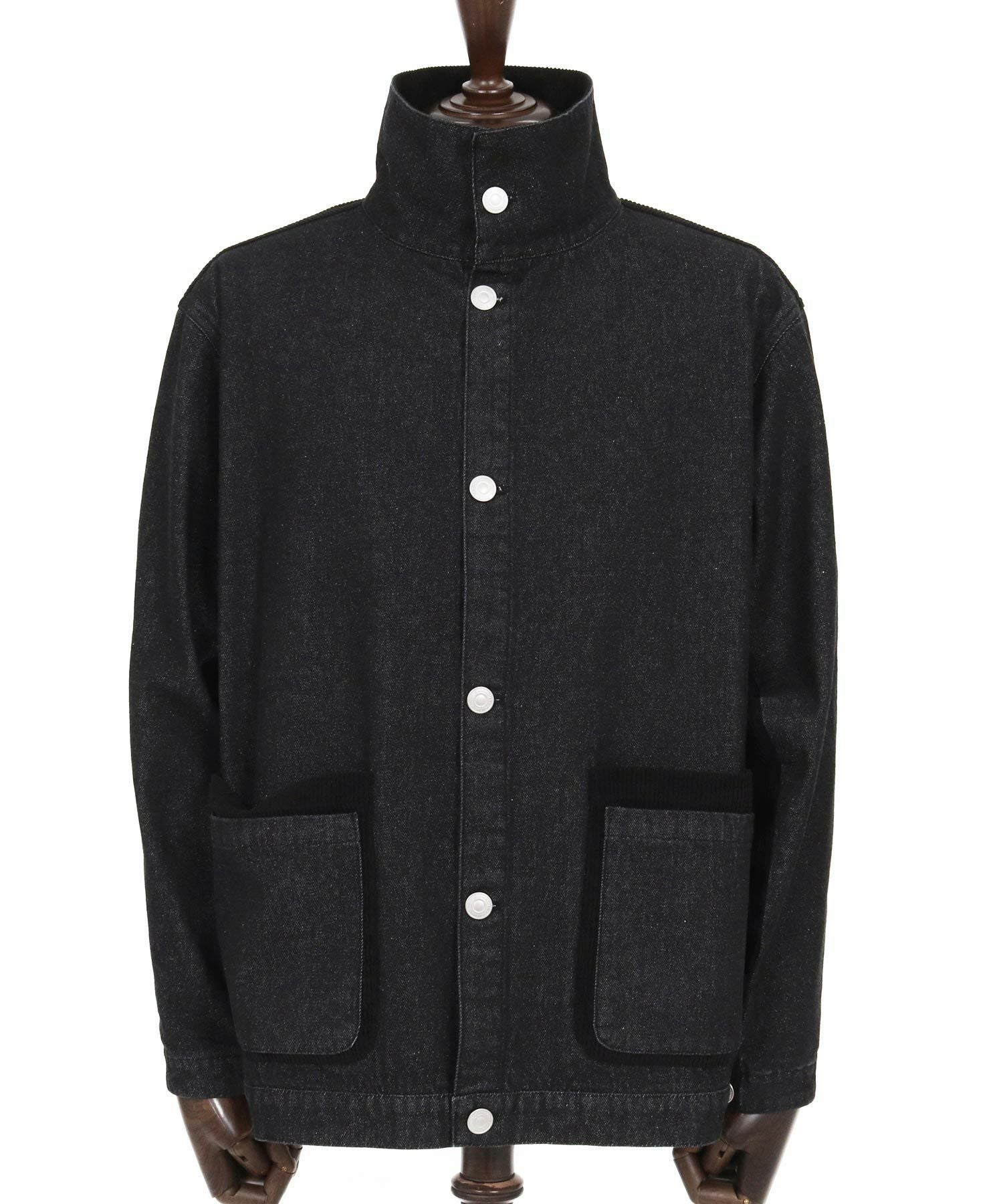 新品未使用CAMBIO 25SS セットアップ L 30%OFF【CAMBIO(カンビオ)】異素材切り替えスタンドカラージャケット