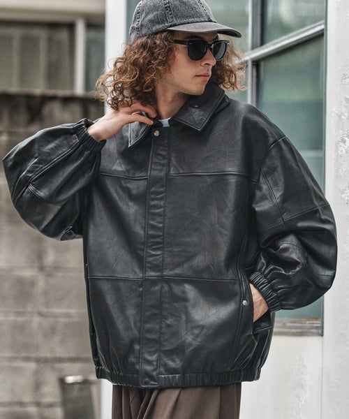 30%OFF【CAMBIO(カンビオ)】Synthetic Leather Single rider jacket 