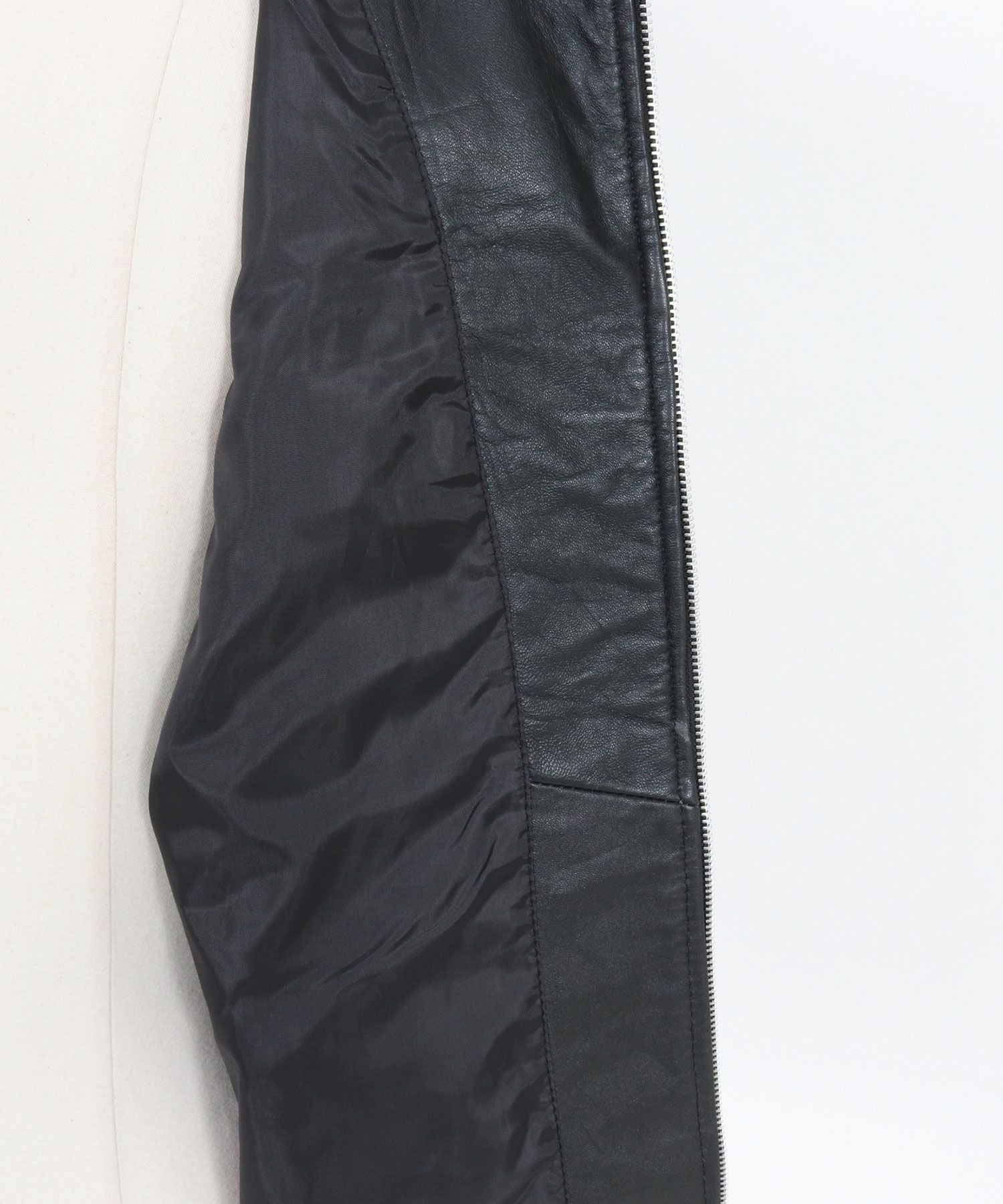 CAMBIO(カンビオ)】Oversized Re Product Leather Hooded Jacket