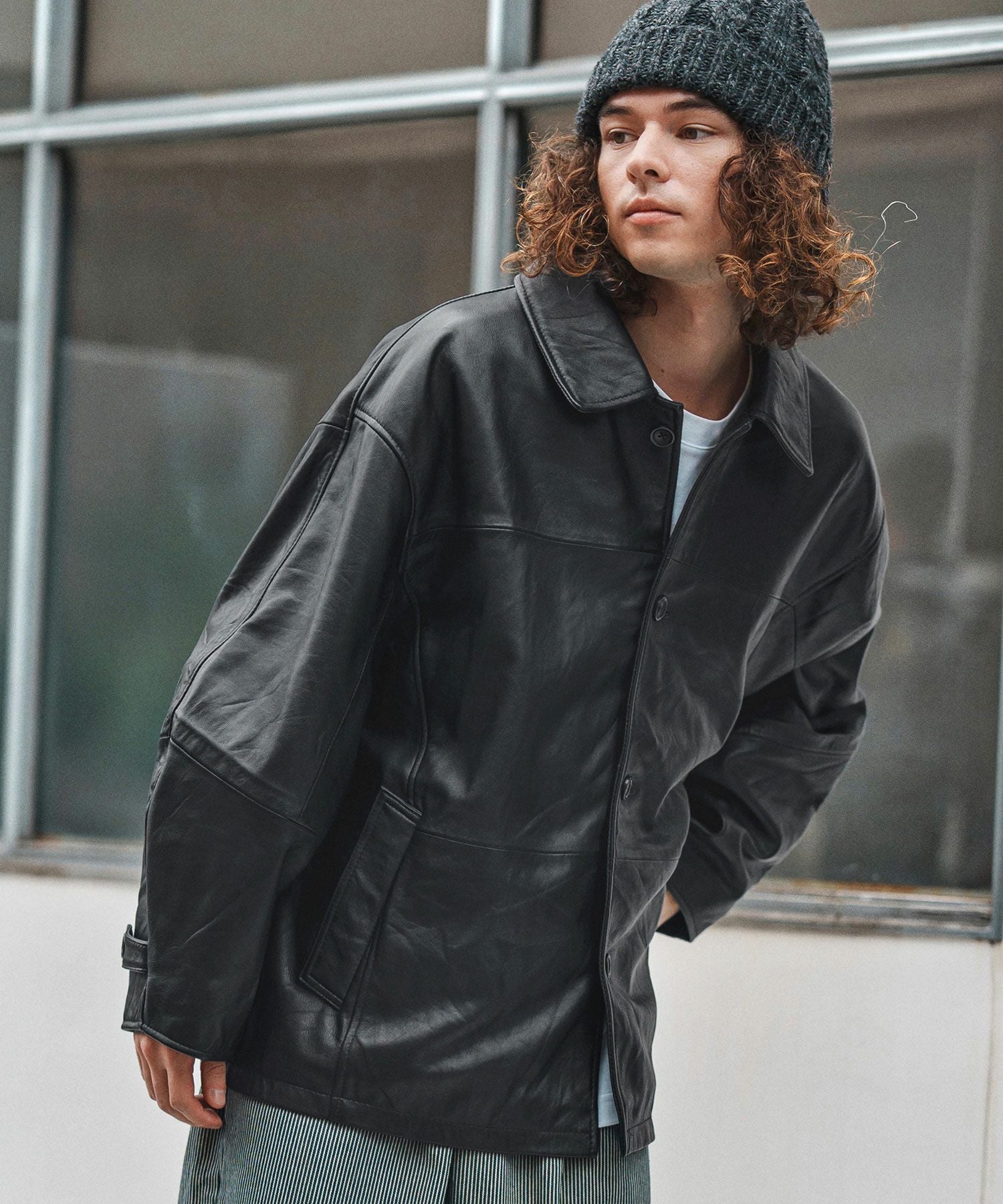 50%OFF【CAMBIO(カンビオ)】Oversized Re Product Leather Classical