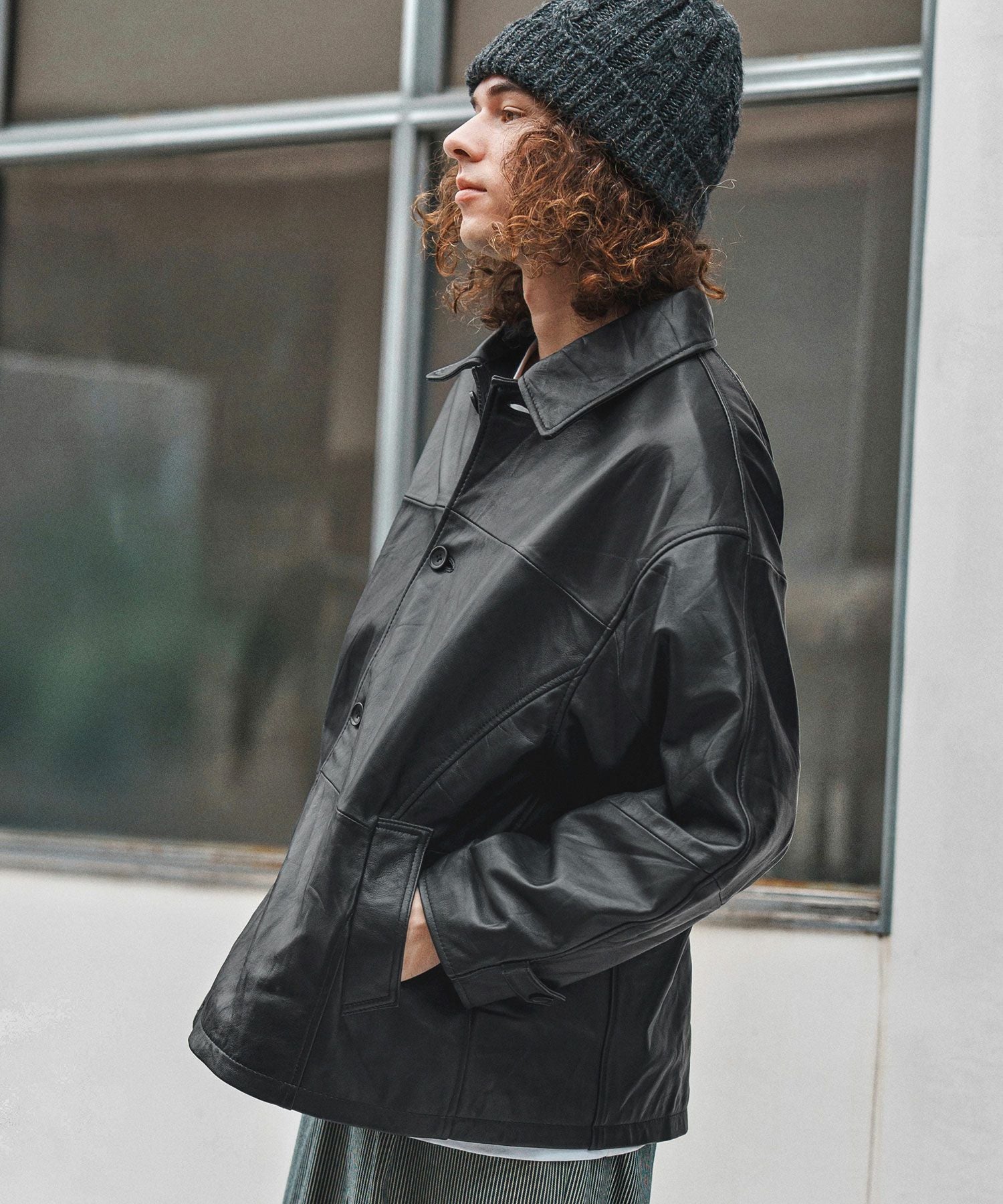 50%OFF【CAMBIO(カンビオ)】Oversized Re Product Leather Classical