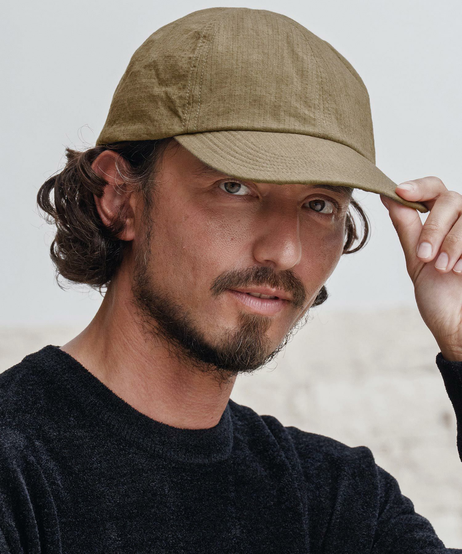 CAMBIO(カンビオ)】Manual Sun Drying Short Brim Cap キャップ(OP-252