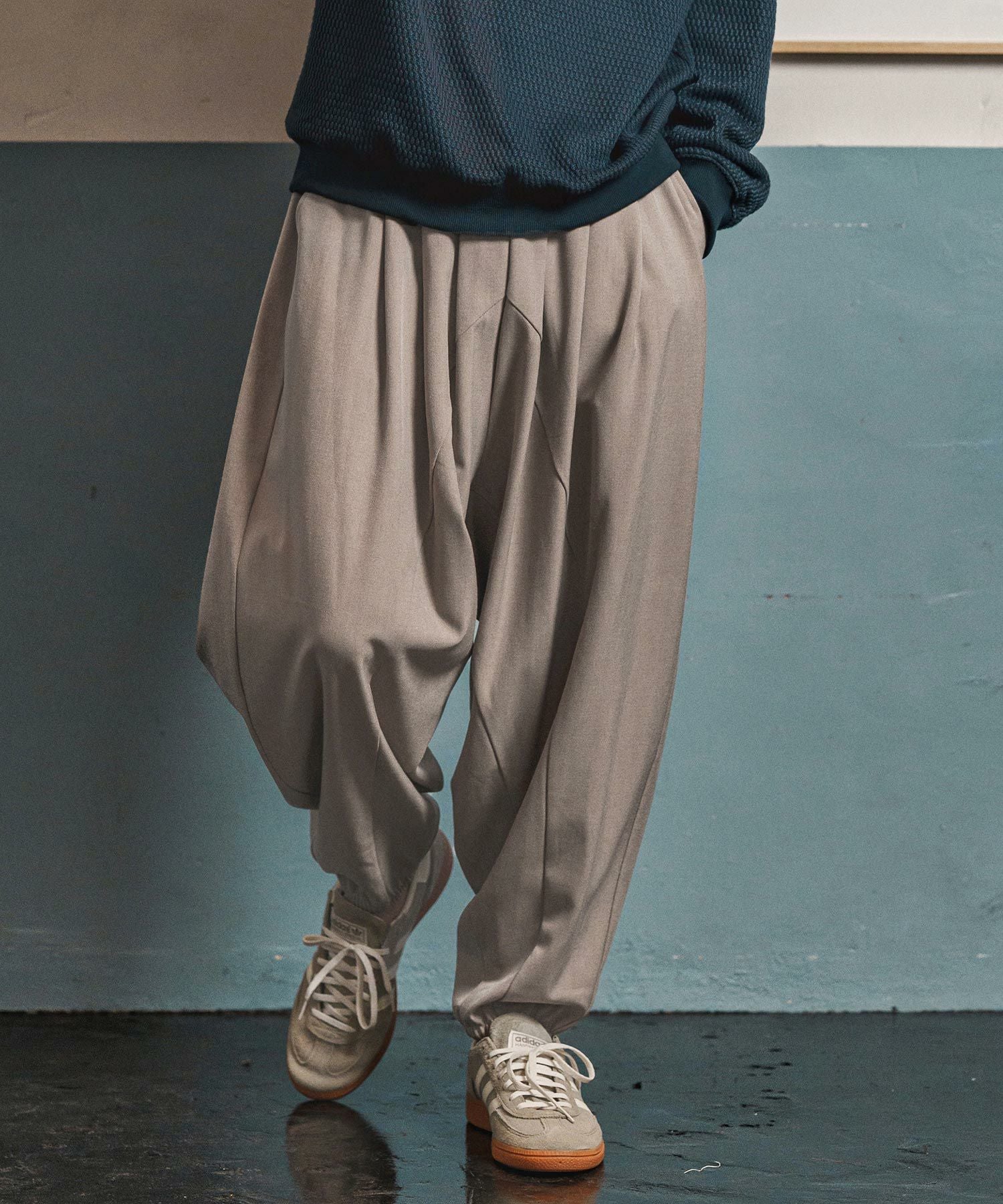 CAMBIO(カンビオ)】Slacks Fabric Sarrouel Pants サルエルパンツ