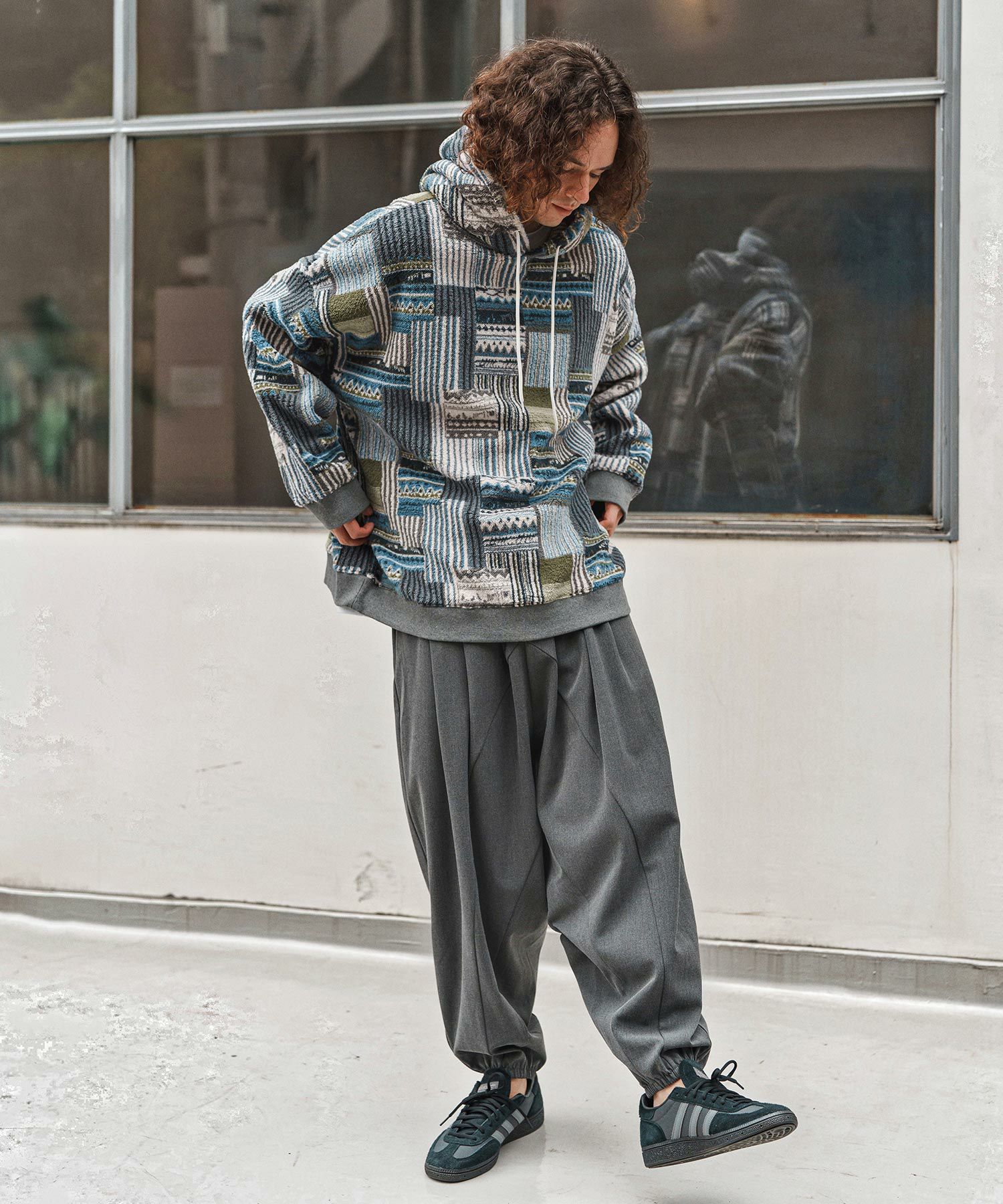 【CAMBIO】Side Line Sarrouel Cut Pantsサルエル CAMBIO(カンビオ)】Slacks Fabric Sarrouel Pants サルエルパンツ
