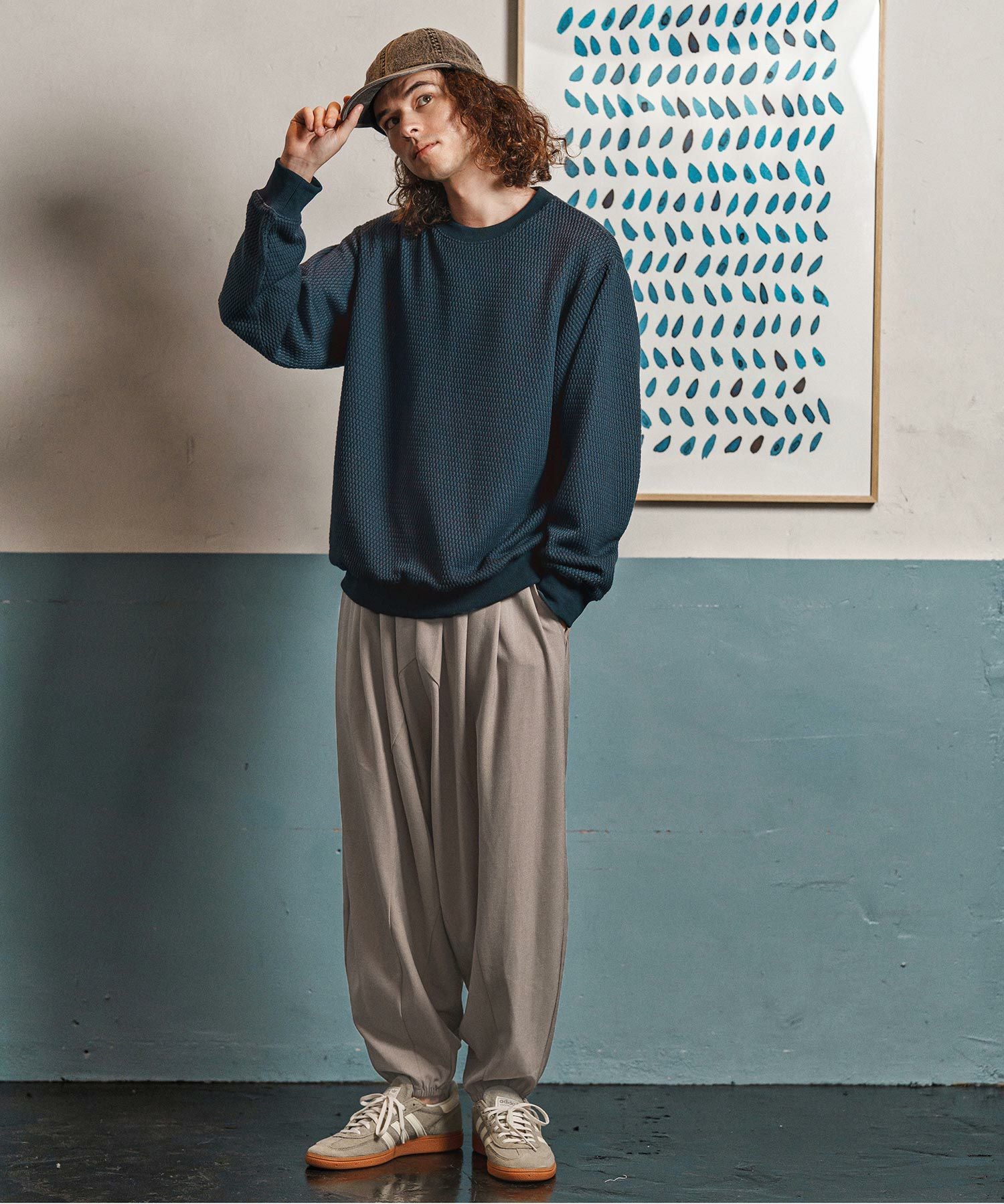 CAMBIO(カンビオ)】Slacks Fabric Sarrouel Pants サルエルパンツ