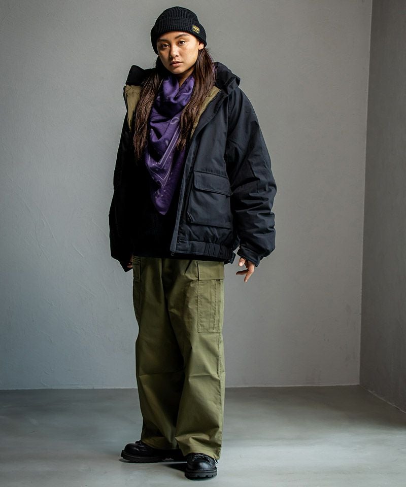 最終　ハグオーワー　モンロコラボ　リバティプリント ダウンジャケット 430(フォーサーティ)】HL DECK DOWN JACKET ダウンジャケット(25-138