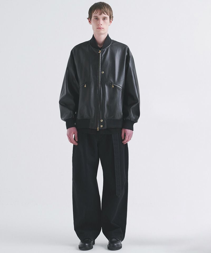 50%OFF【CULLNI(クルニ)】Faux Leather MA-1 ジャケット(25-AW-017B