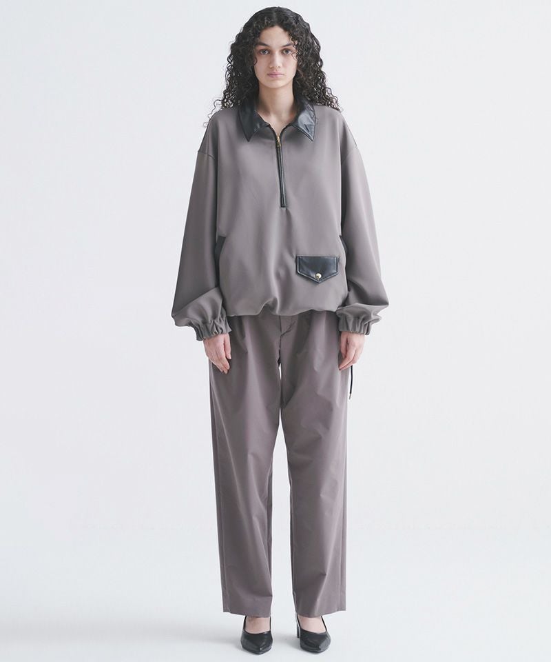 30%OFF【CULLNI(クルニ)】Double Cloth Half Zip Riders Pullover
