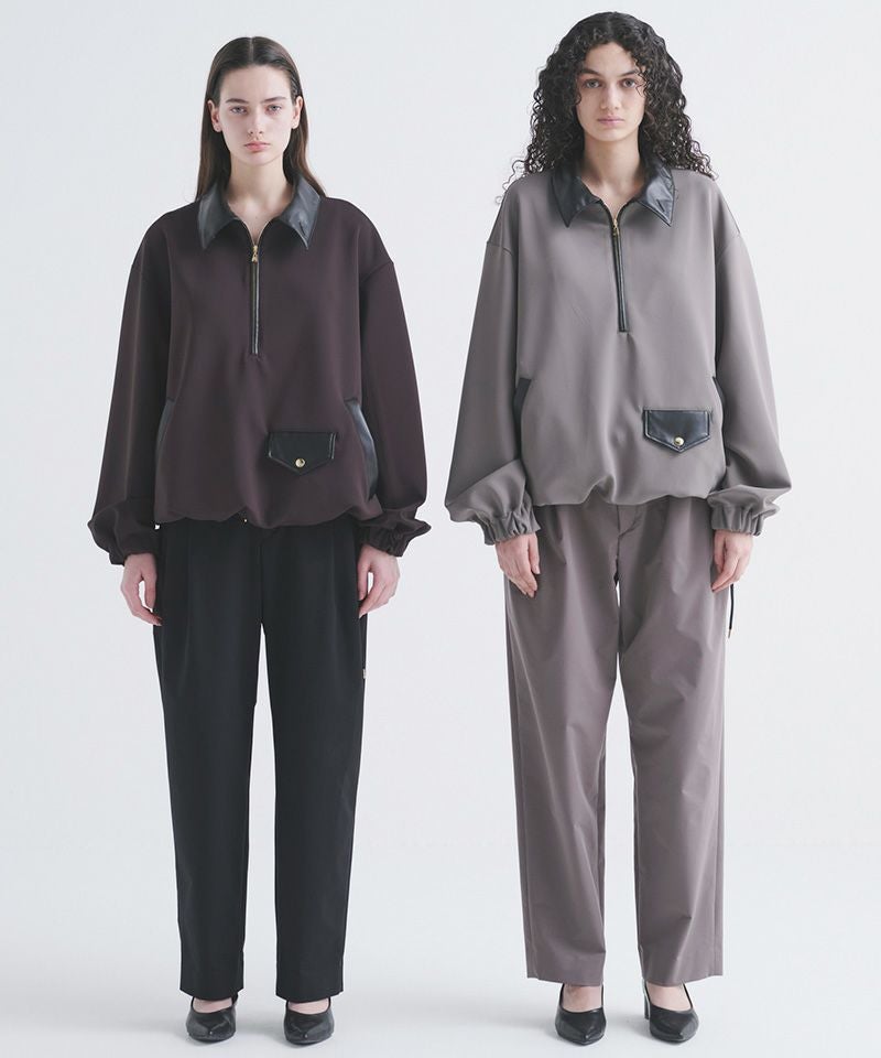 30%OFF【CULLNI(クルニ)】Double Cloth Half Zip Riders Pullover 