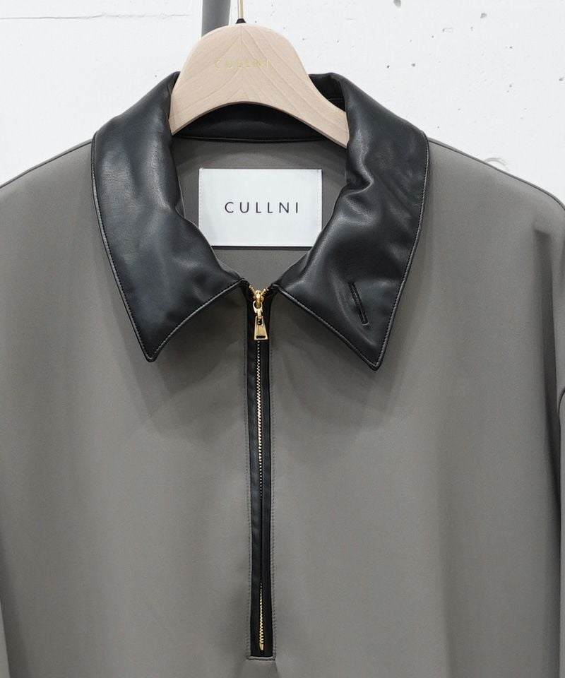30%OFF【CULLNI(クルニ)】Double Cloth Half Zip Riders Pullover 