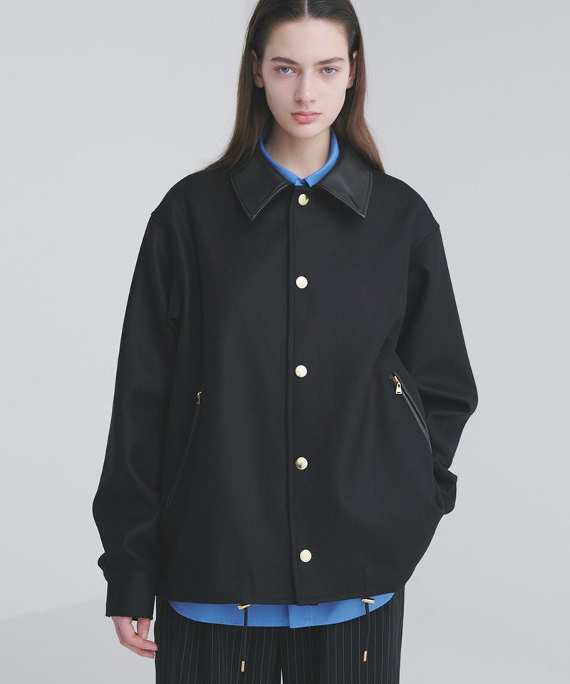 30%OFF【CULLNI(クルニ)】Chambray Gabardine Dot Button Coach Jacket